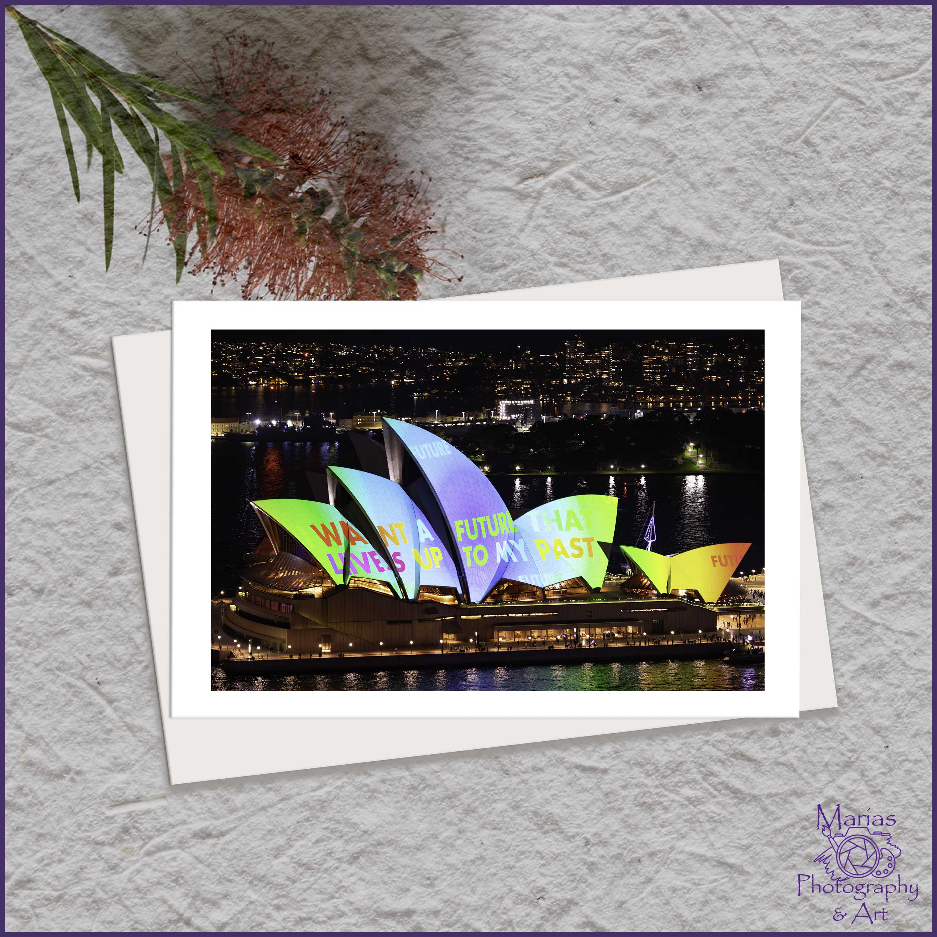 Blank Greeting Card - Vivid 2025, Sydney series