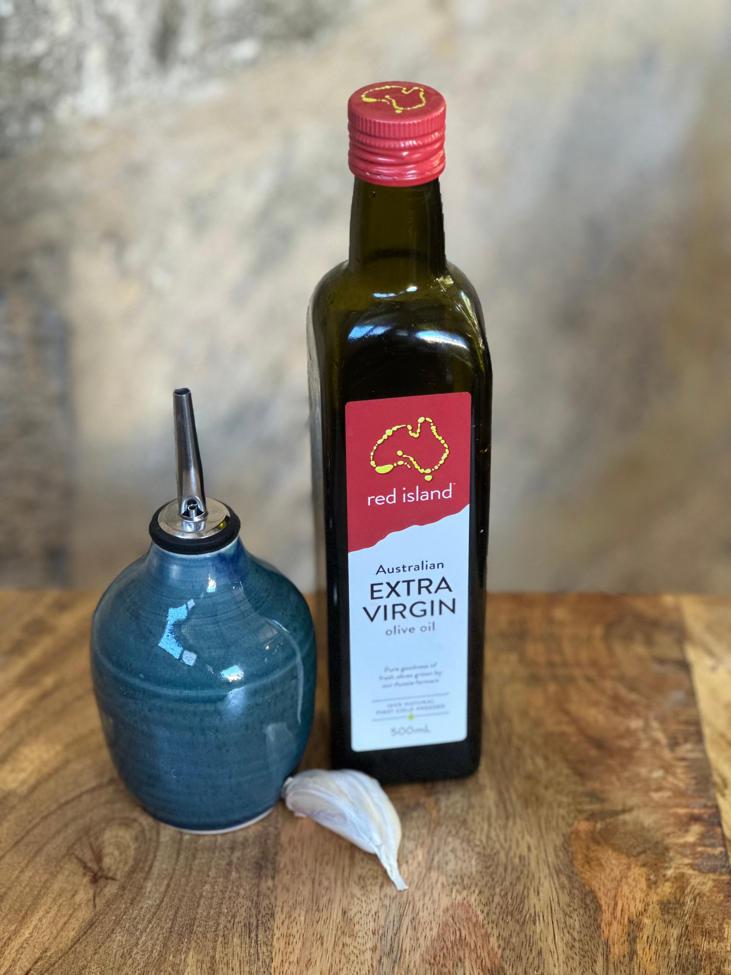Olive Oil Pourer | Handmade Ceramic Tableware | Teal