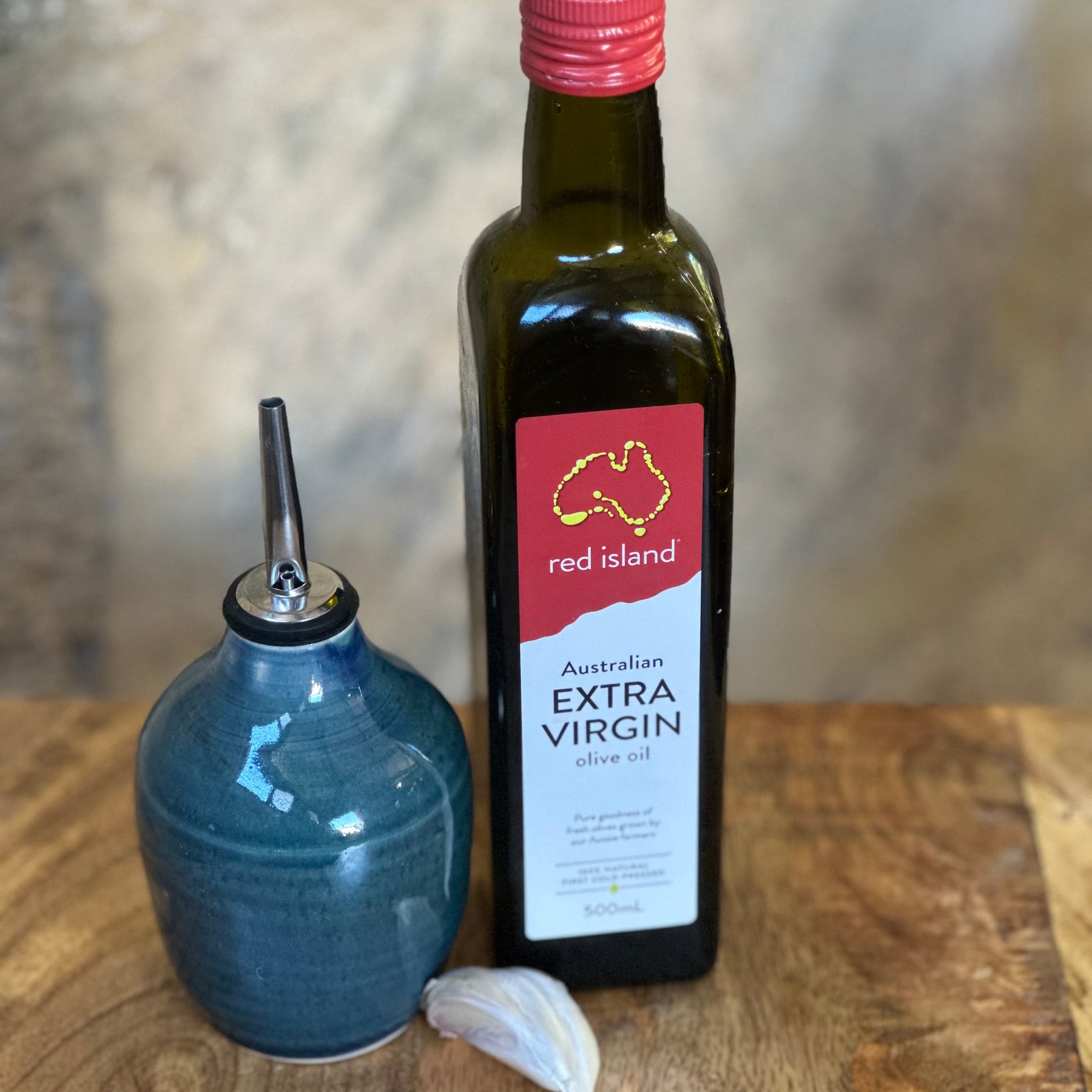 Olive Oil Pourer | Handmade Ceramic Tableware | Teal