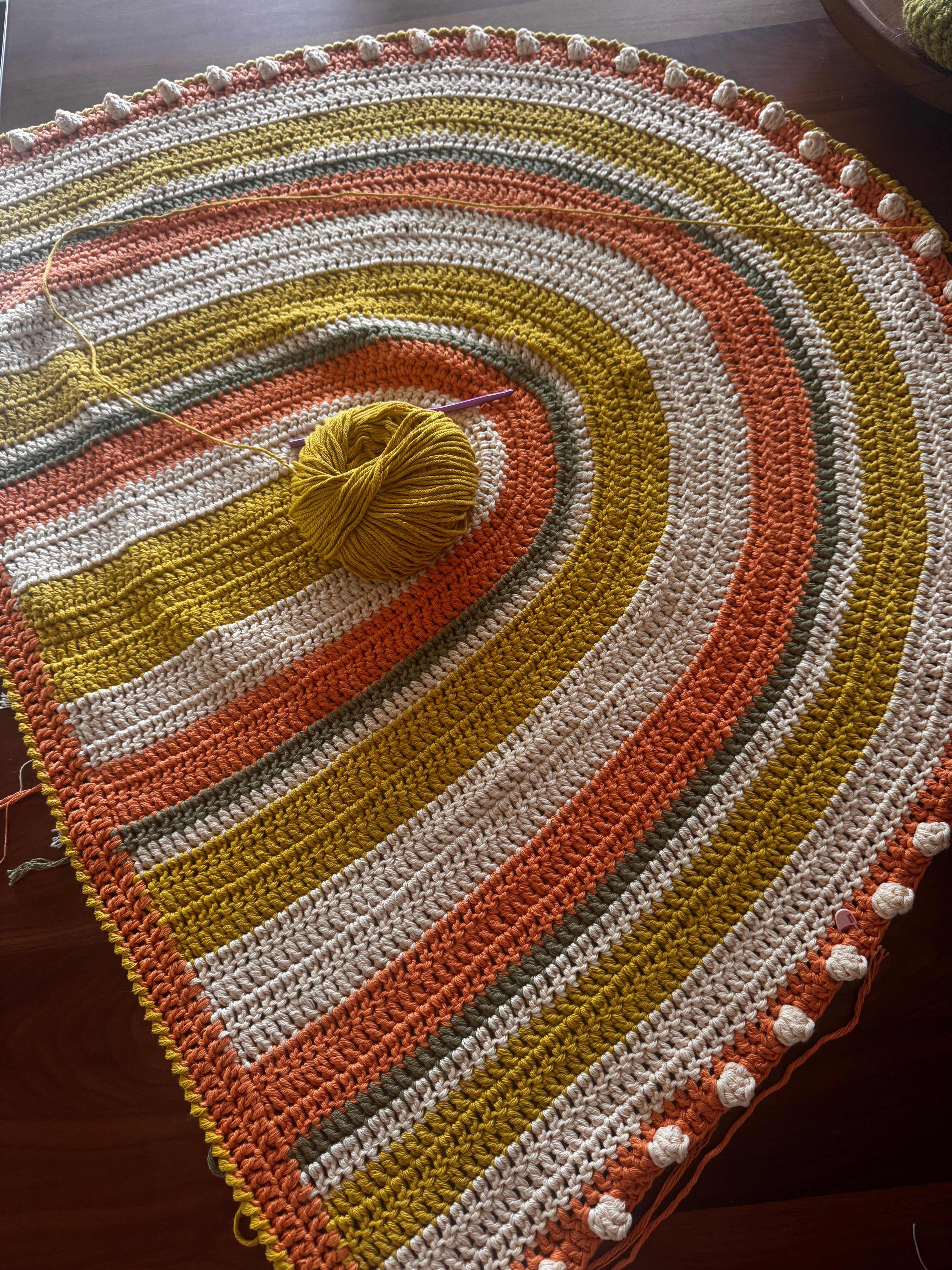 Crochet Rainbow Baby Blanket (Organic Cotton)