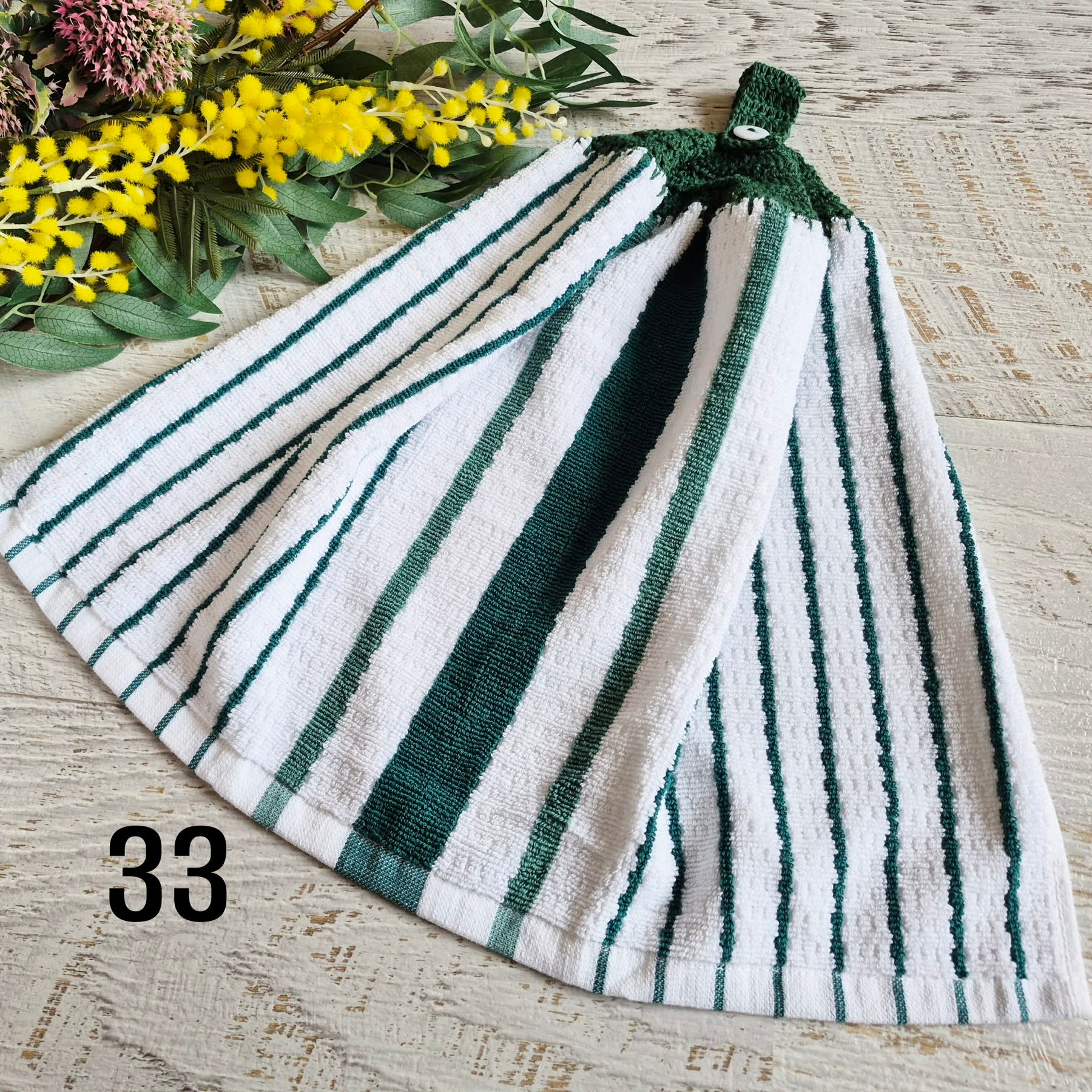 Kitchen Hand Towel | Hanging | Cotton | SINGLE LAYER - 9 Styles - 28-36