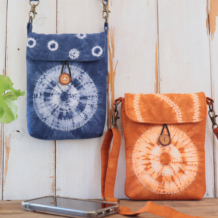 Tie Dyed Small Messenger/Cross Body Bags