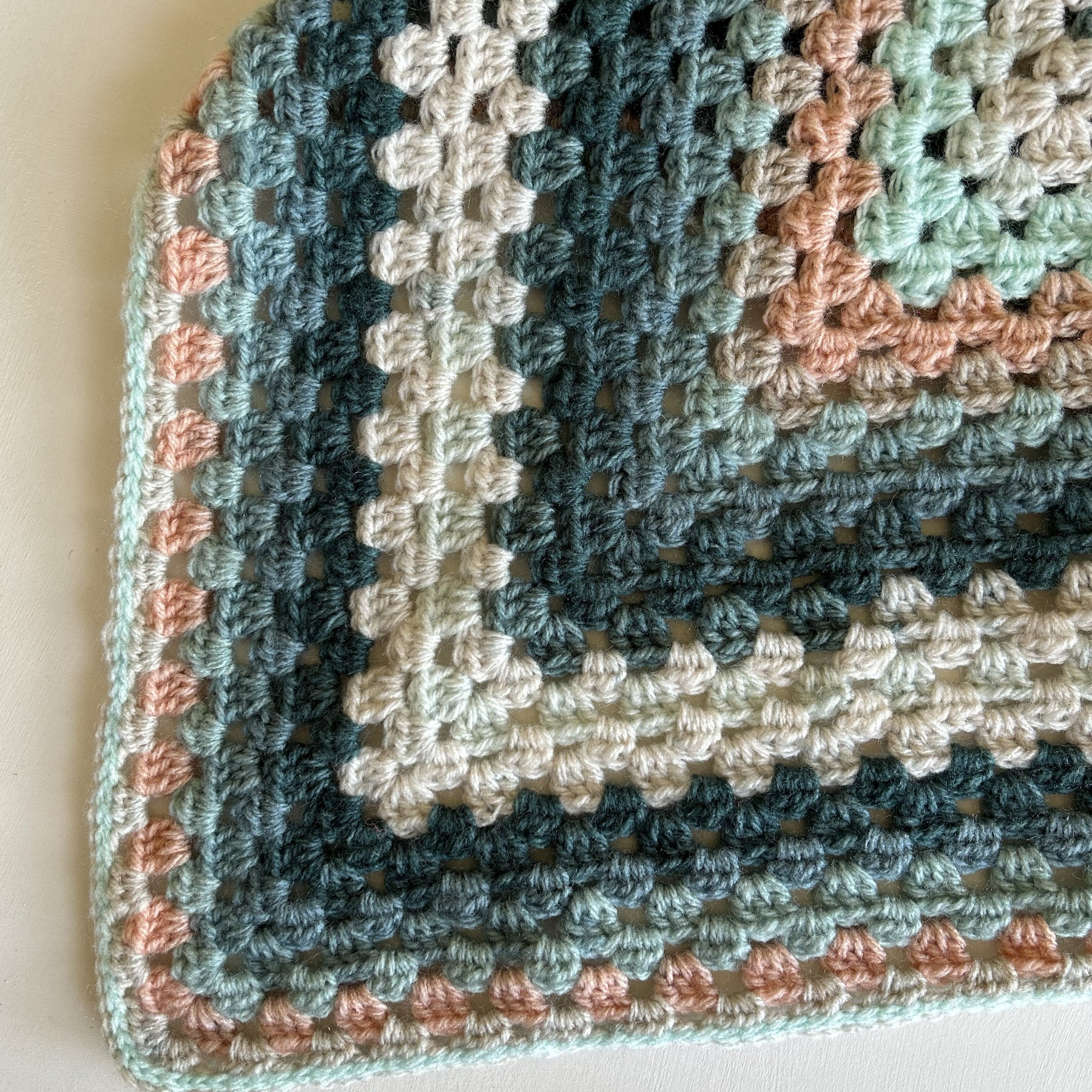 Triangle Shawl - Crochet Multicoloured