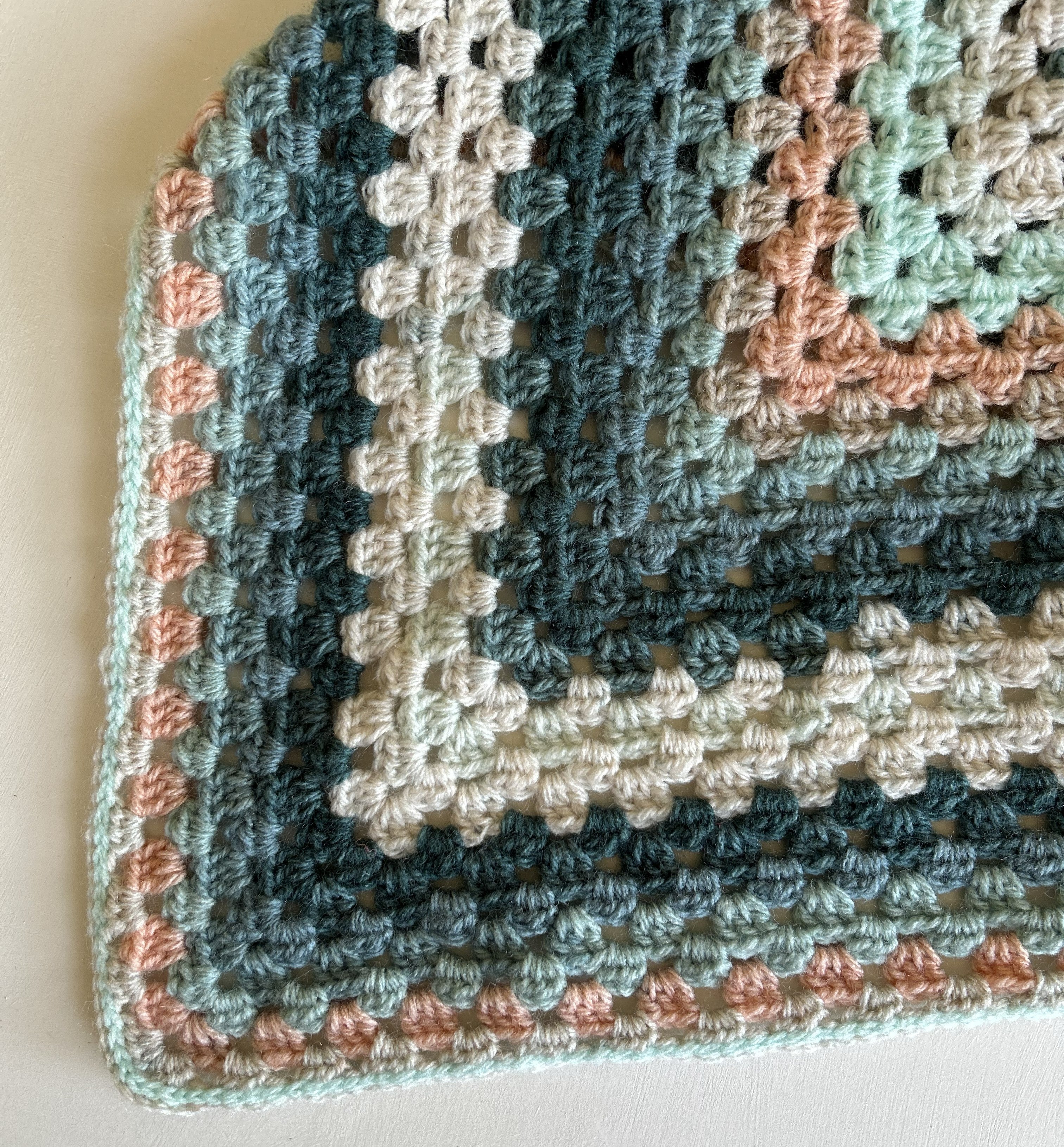 Triangle Shawl - Crochet Multicoloured
