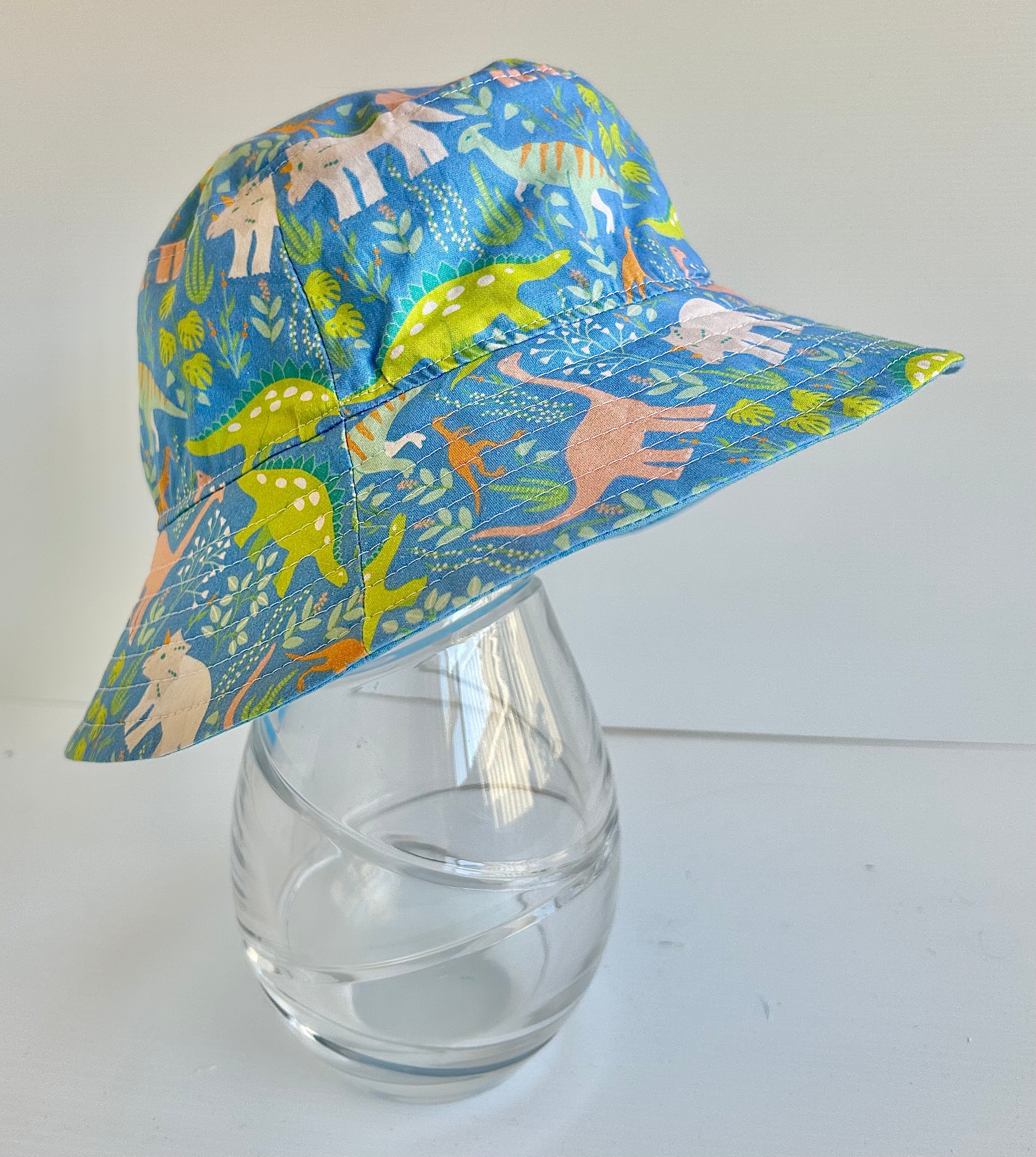 Ready to post- Small size regular brim hats with chin strap- reduced price