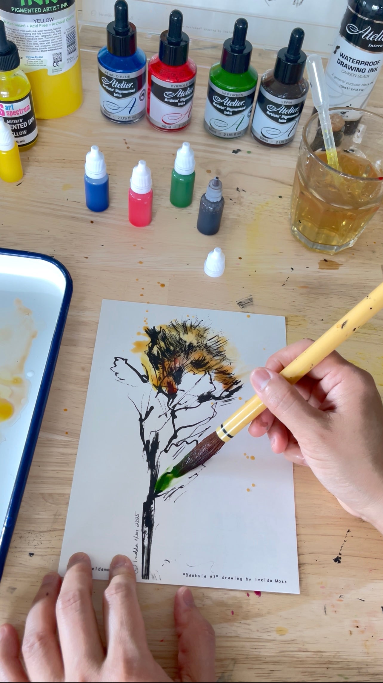 IYO "Ink-Your-Own" MATERIALS Kit (Colouring-in activity complete tool kit)