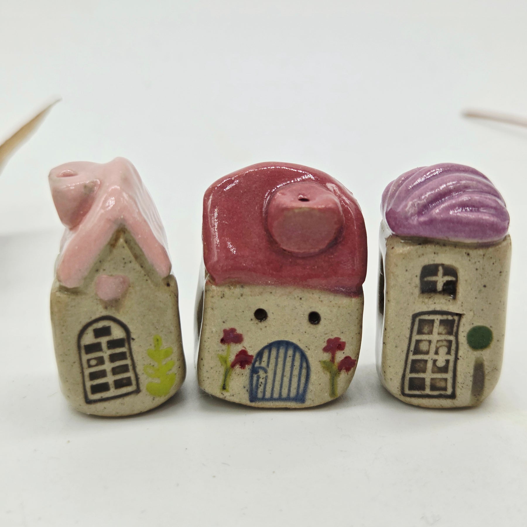 Tiny Ceramic Village - Apple Blossom Court