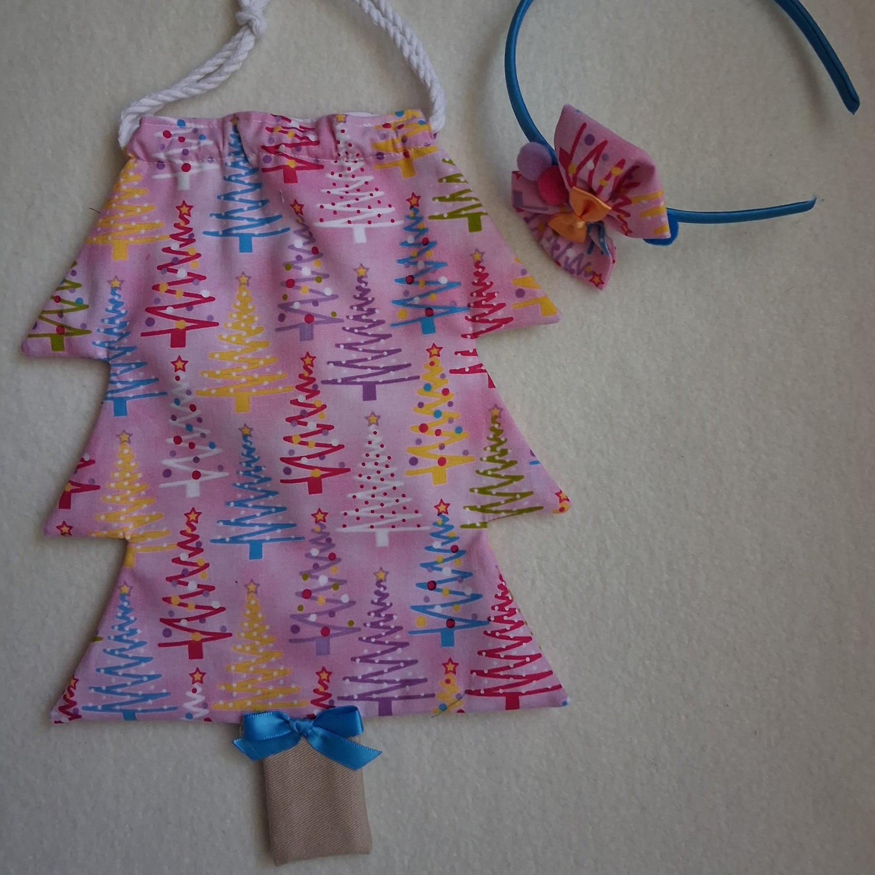Children's Christmas Tree Bag & Scrunchie