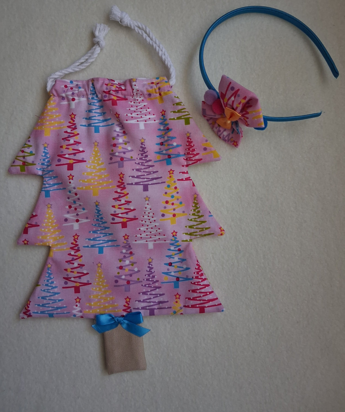 Children's Christmas Tree Bag & Scrunchie