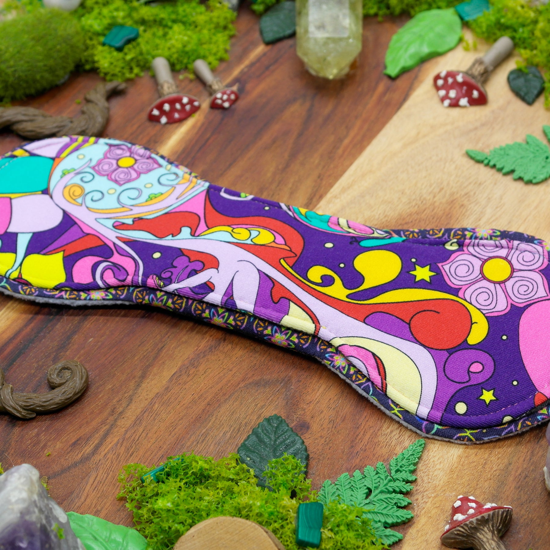 Eco-friendly reusable menstrual cloth pad 10" heavy - Purple