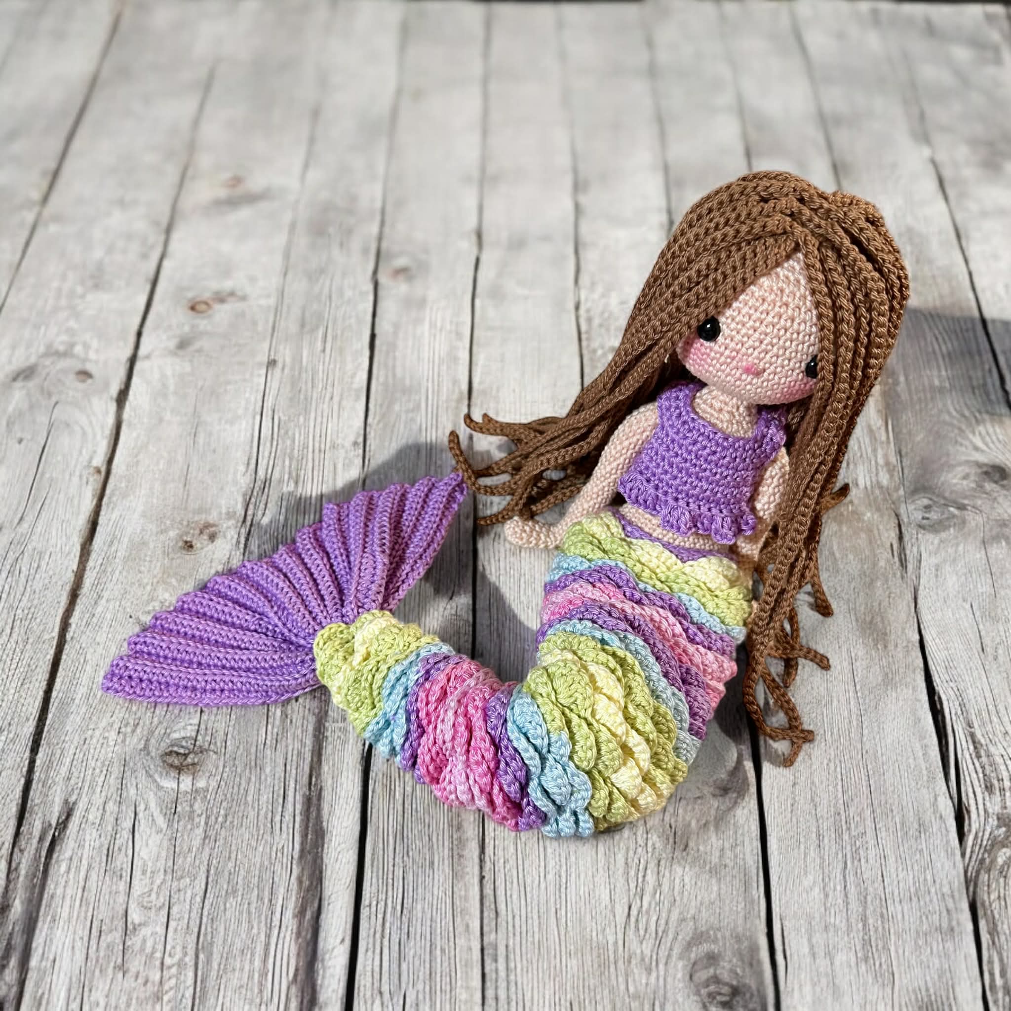 Crochet Mermaid with removable tail
