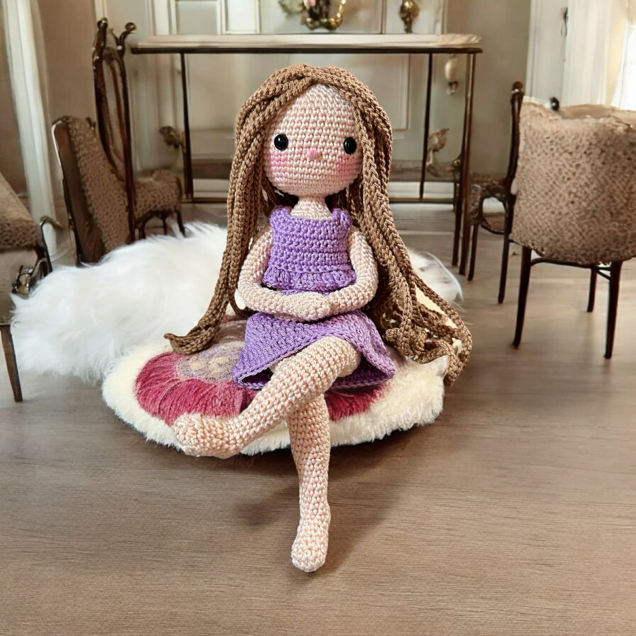 Crochet Mermaid with removable tail