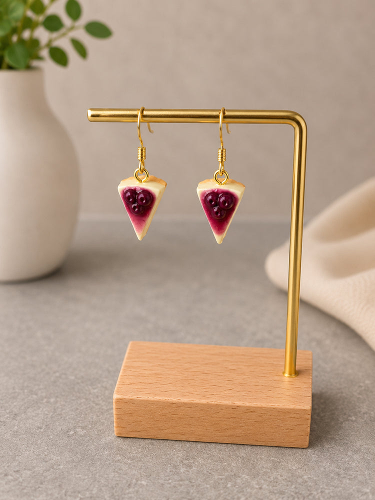 Handmade Cherry Cheesecake earrings