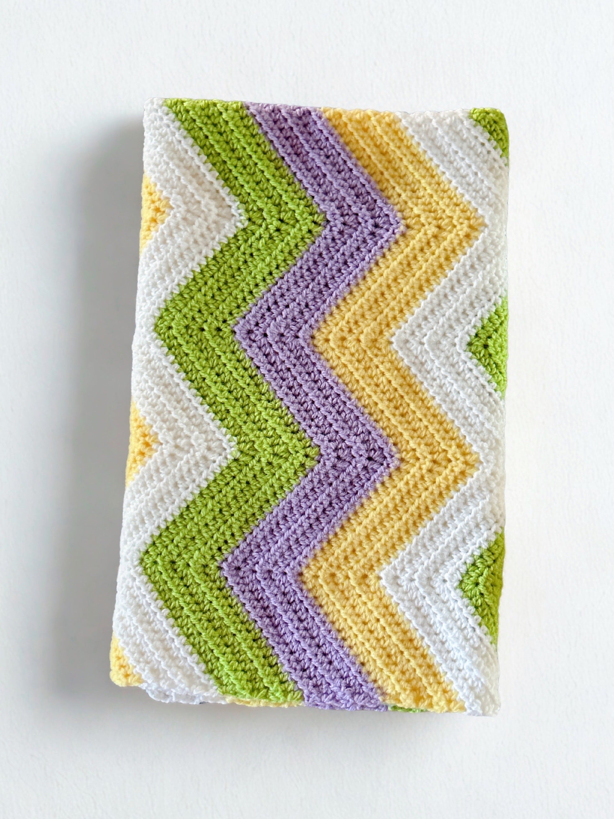 Luxury Handmade Crochet Baby Blanket | Soft Ripple Design Newborn Baby