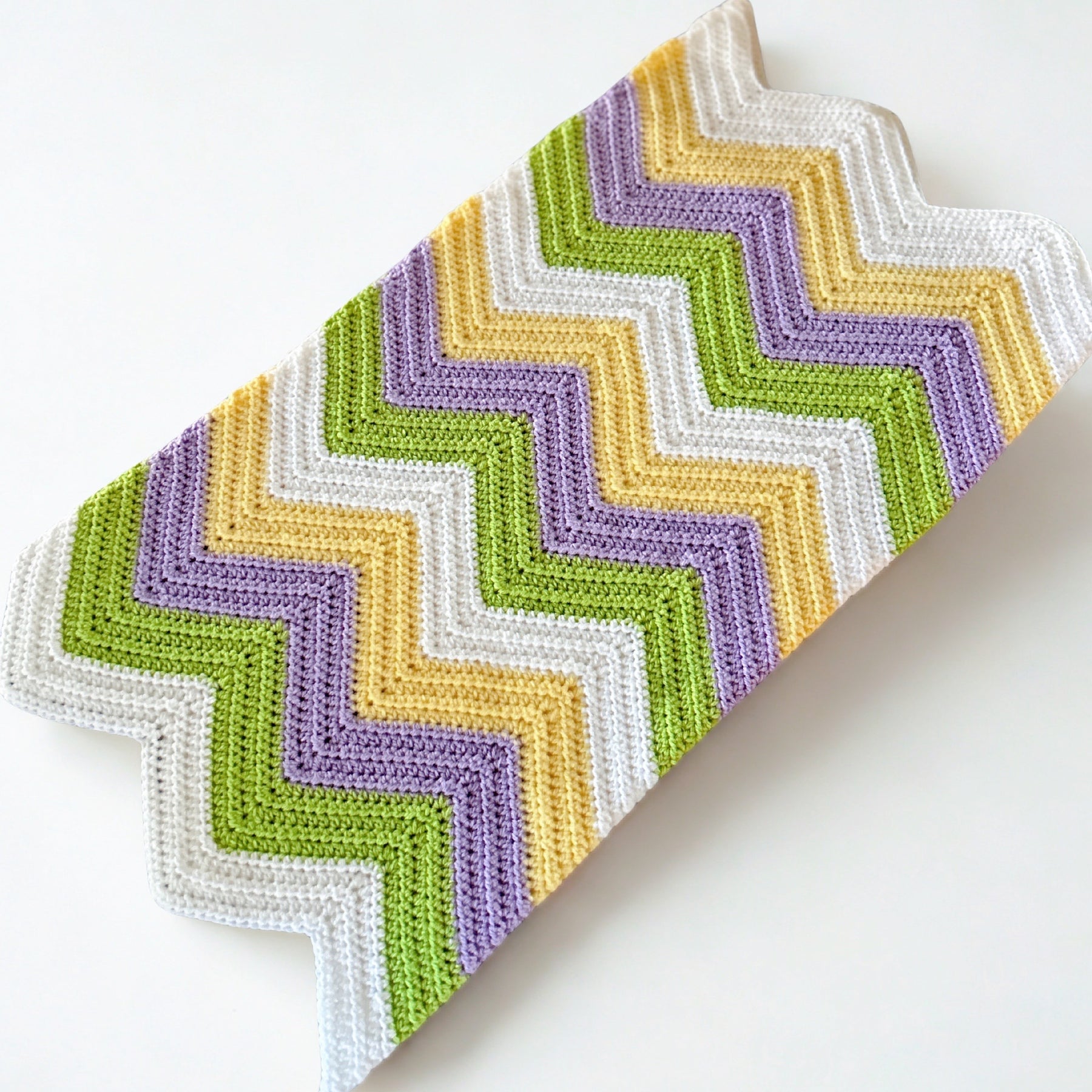 Luxury Handmade Crochet Baby Blanket | Soft Ripple Design Newborn Baby