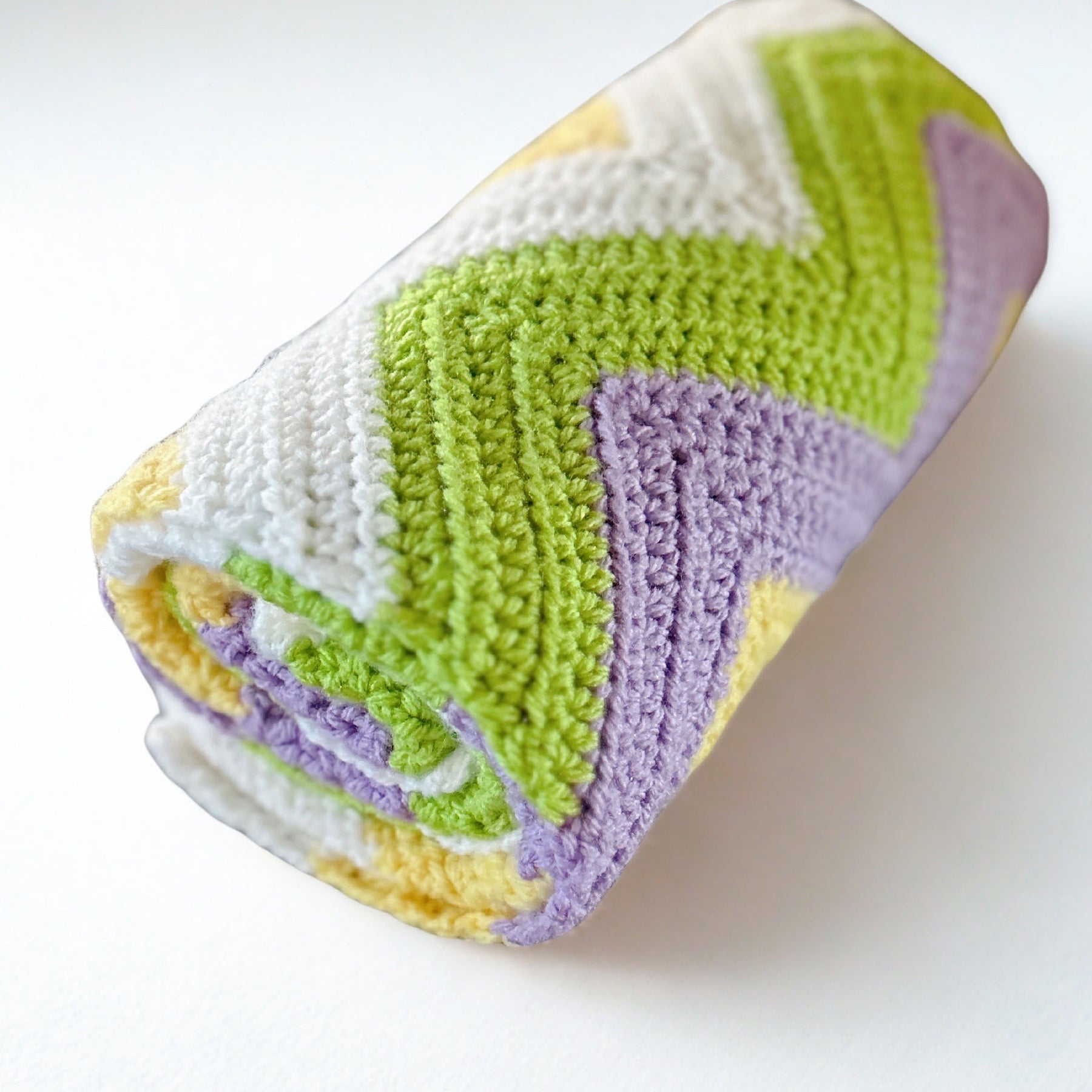 Luxury Handmade Crochet Baby Blanket | Soft Ripple Design Newborn Baby