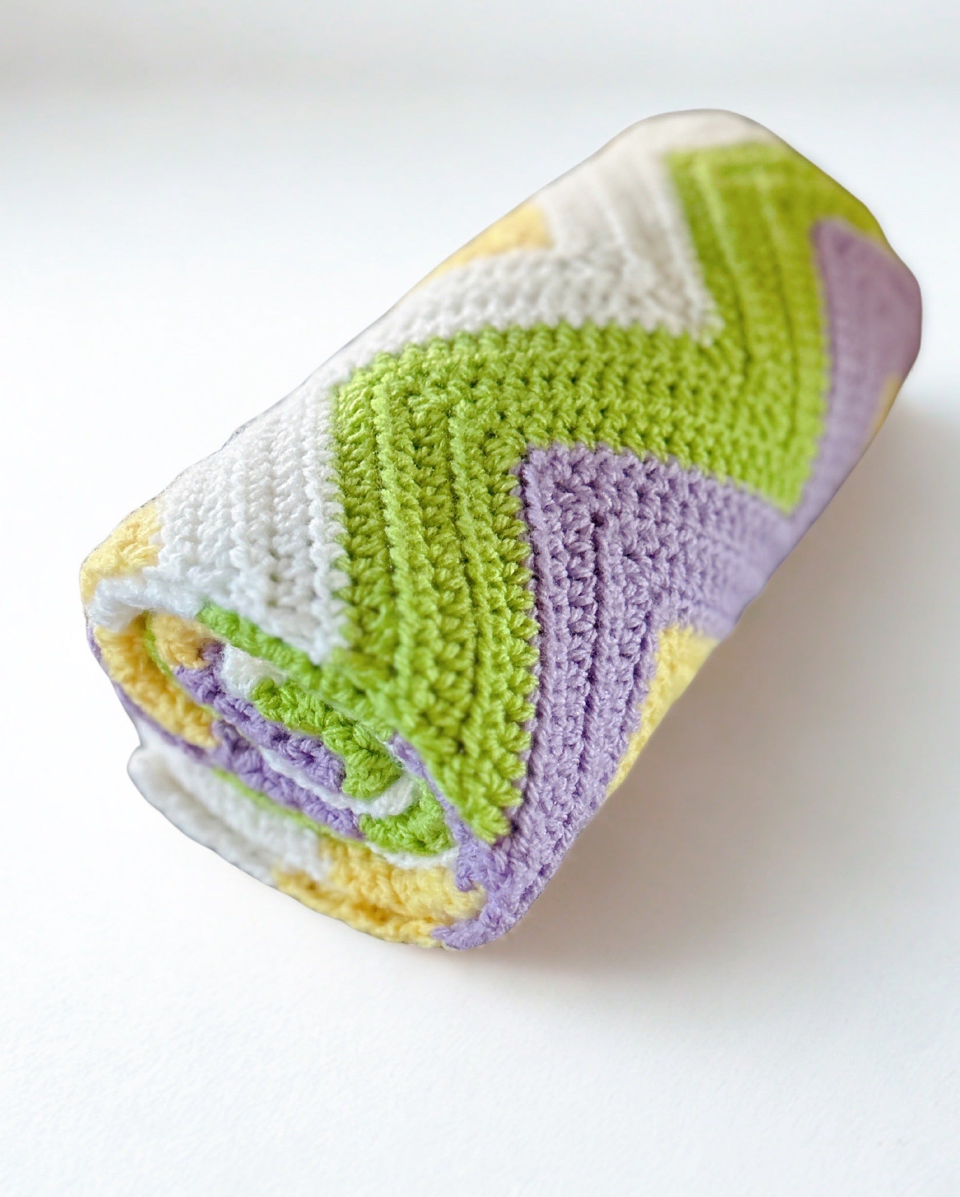 Luxury Handmade Crochet Baby Blanket | Soft Ripple Design Newborn Baby