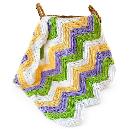 Luxury Handmade Crochet Baby Blanket | Soft Ripple Design Newborn Baby