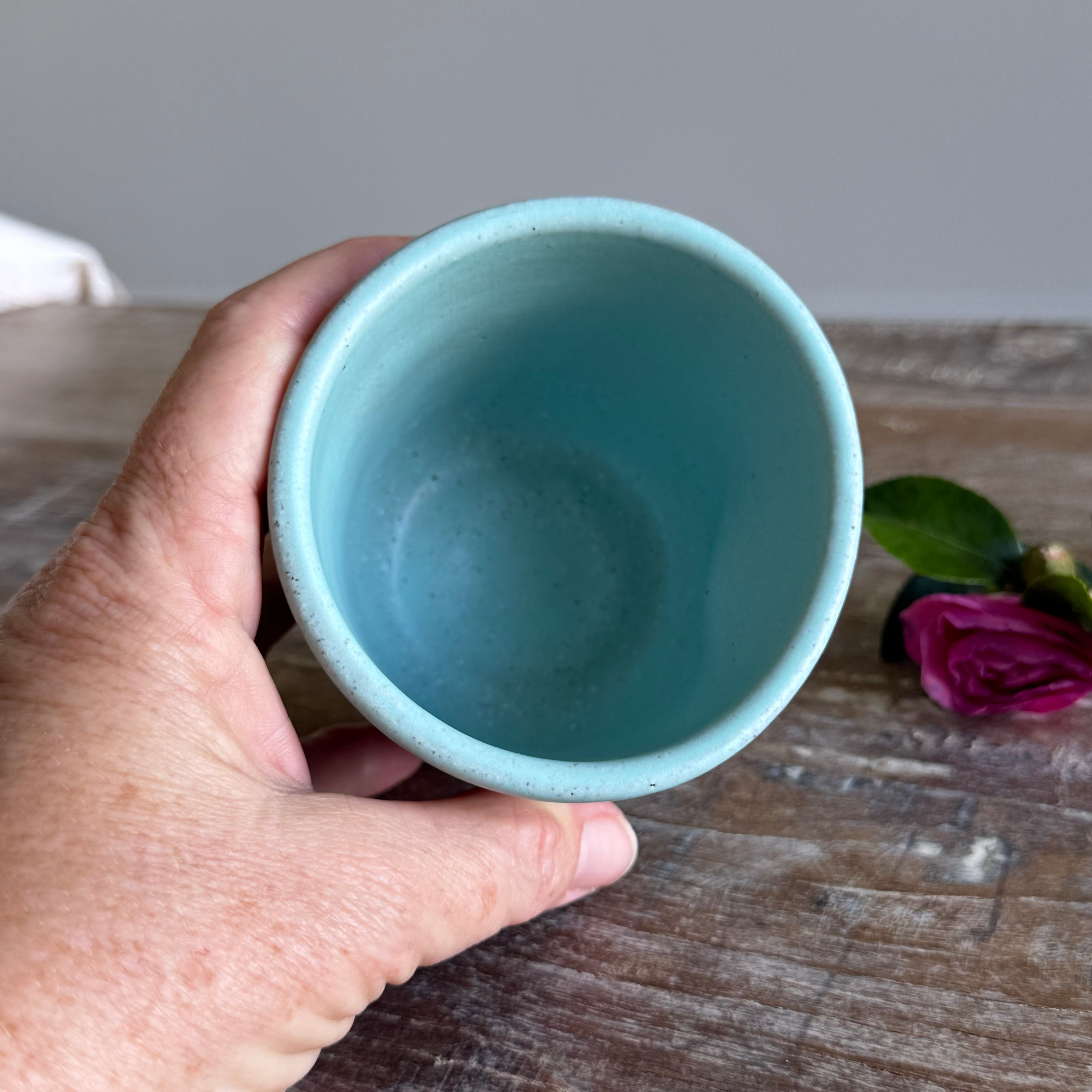 Handmade Thumb Tumbler - Satin Blue - 250ml