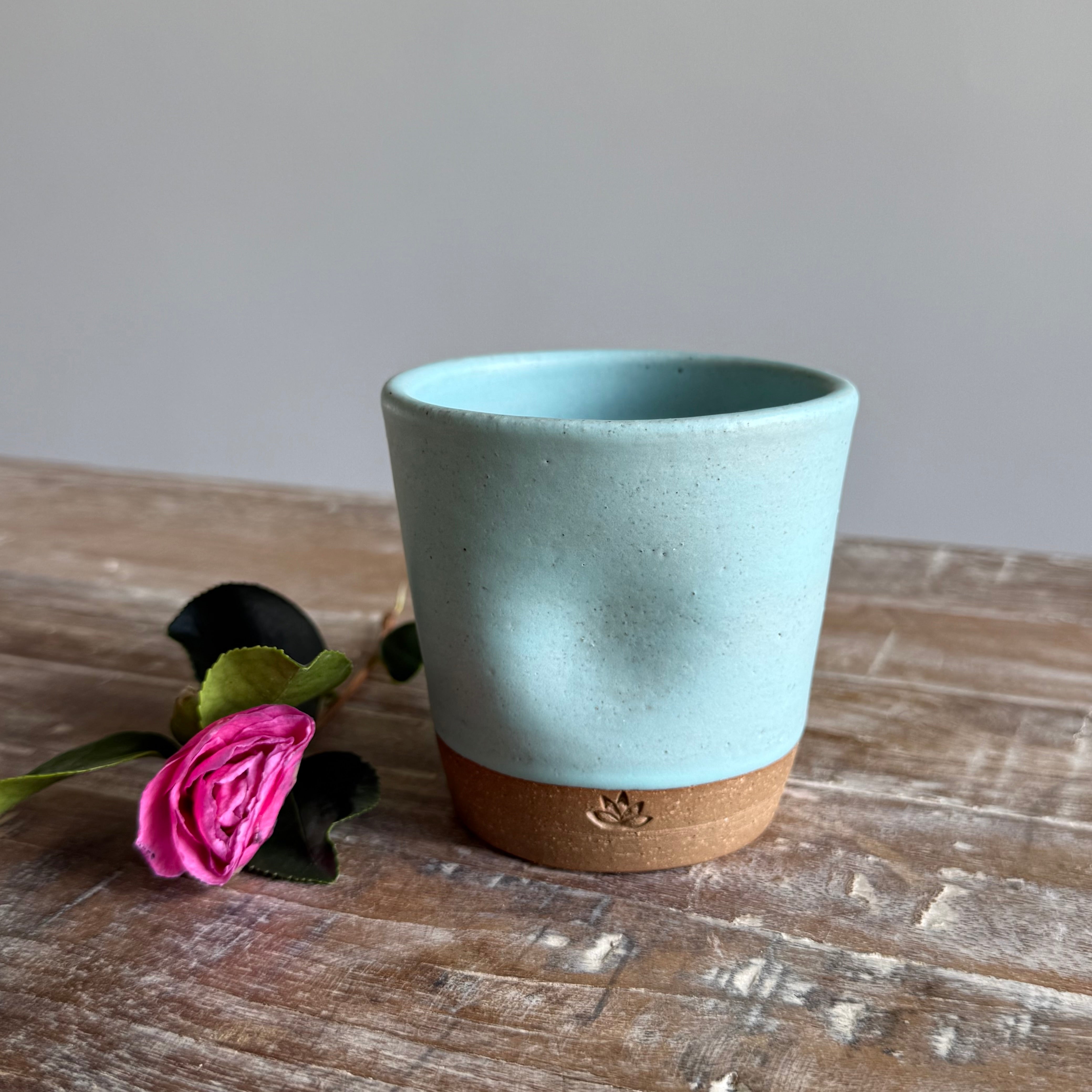 Handmade Thumb Tumbler - Satin Blue - 250ml