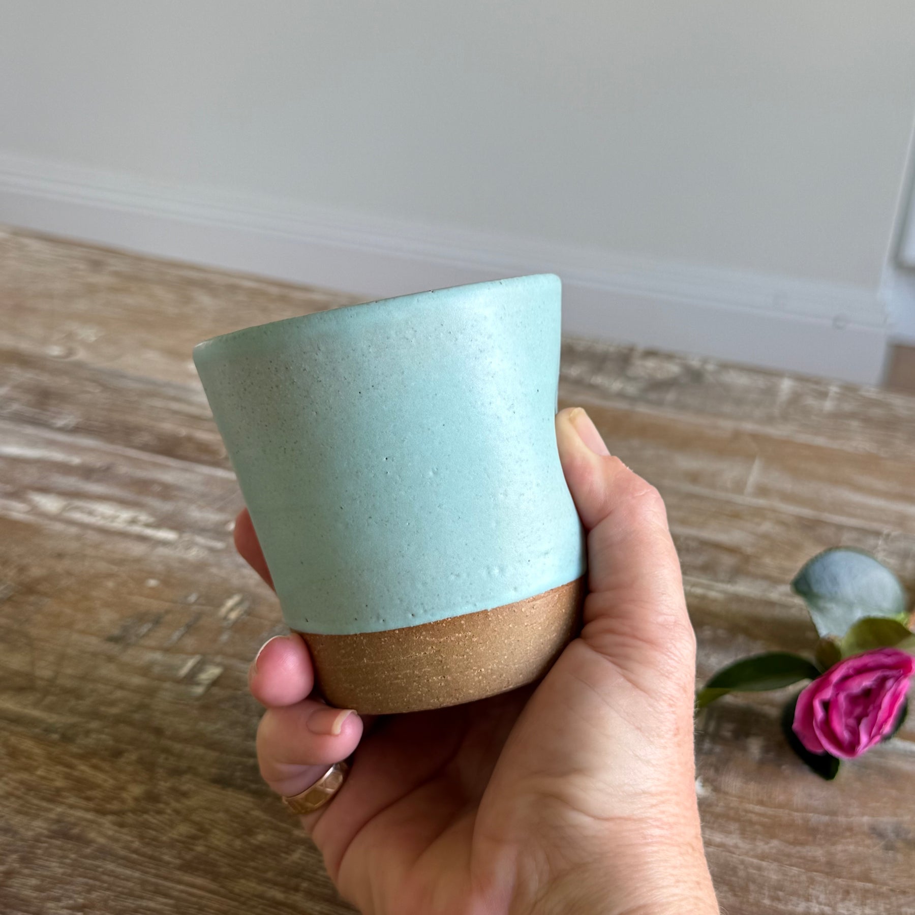 Handmade Thumb Tumbler - Satin Blue - 250ml