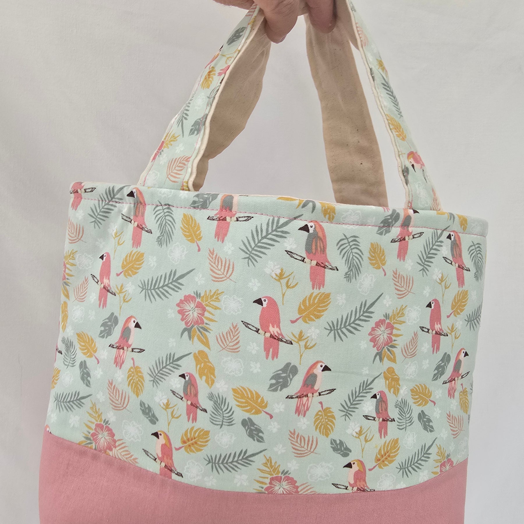 Classic Handbag | Pastel Bird Print | Australian Wildlife Collection