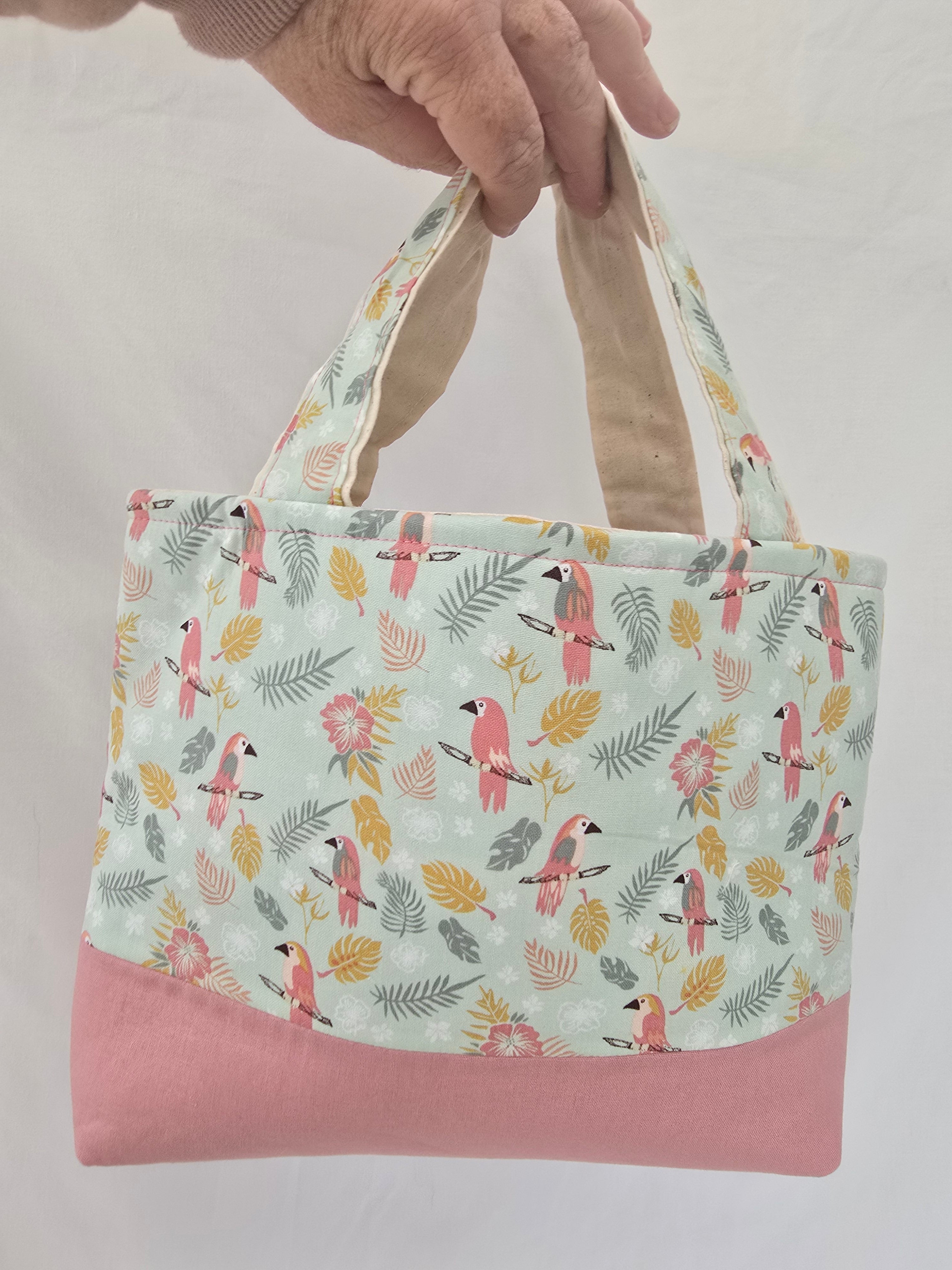 Classic Handbag | Pastel Bird Print | Australian Wildlife Collection