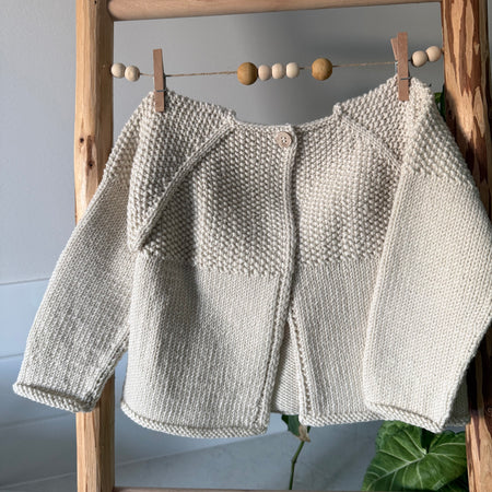 Cardigan in Ecru, Size 12months