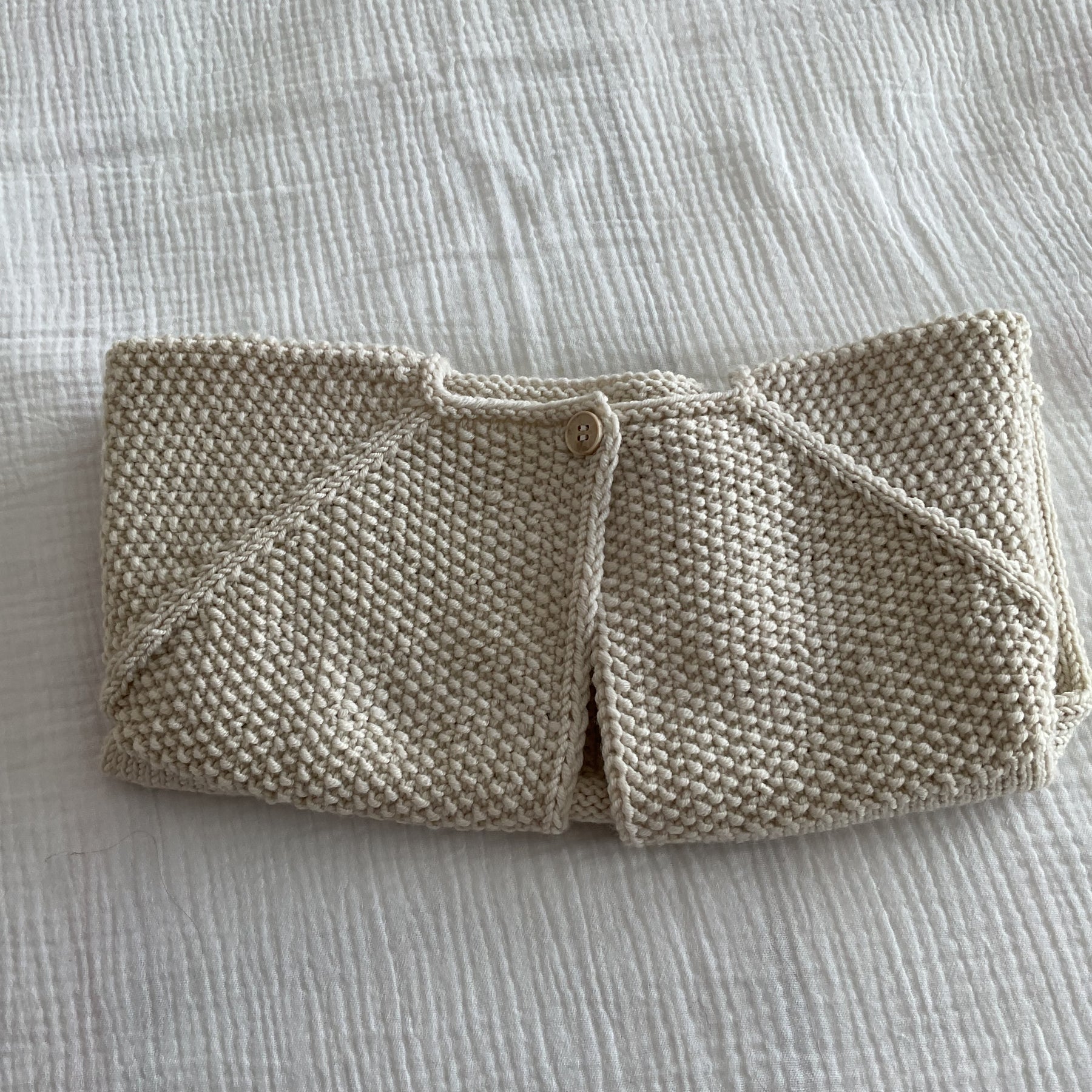 Cardigan in Ecru, Size 12months