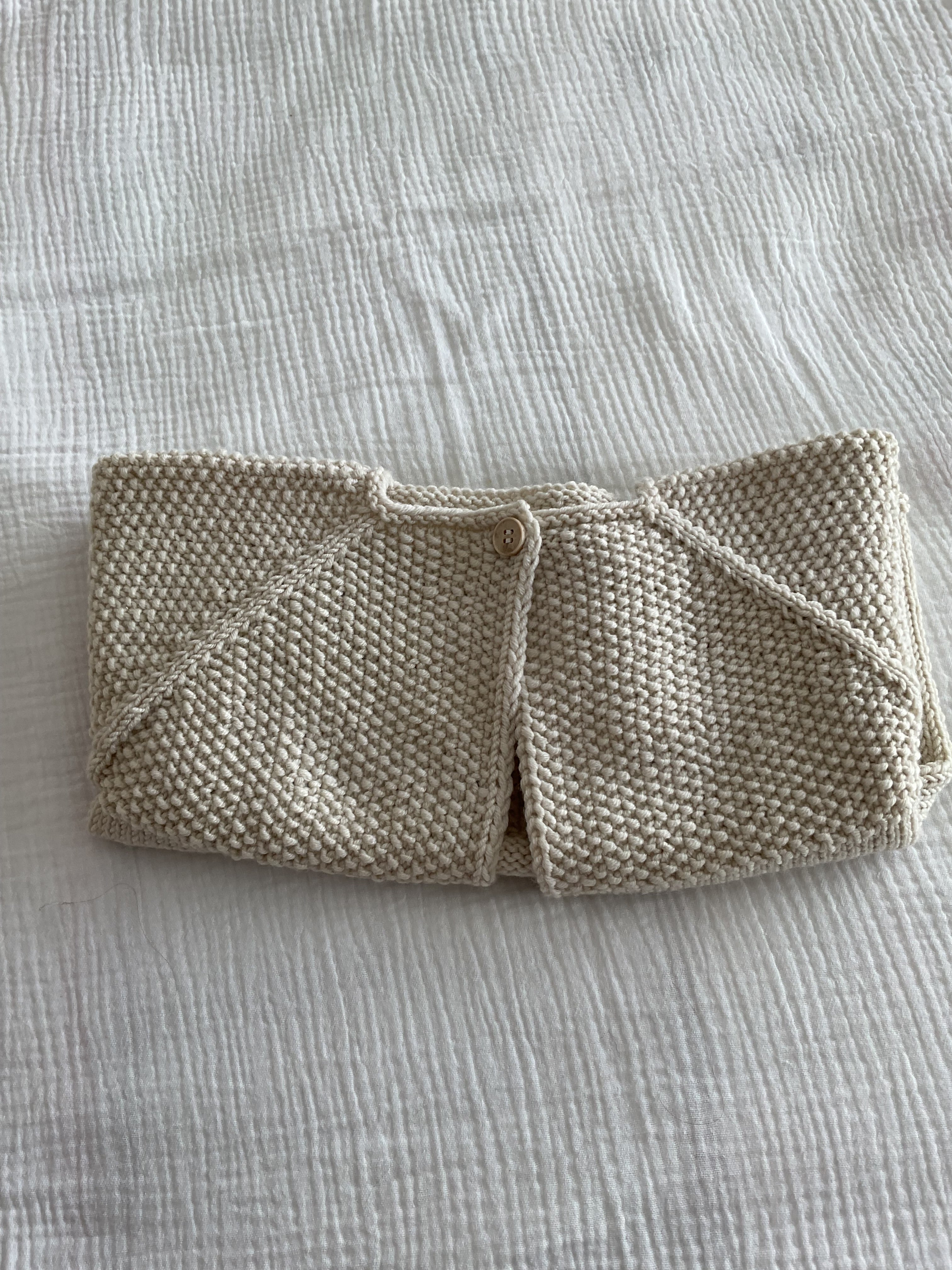 Cardigan in Ecru, Size 12months