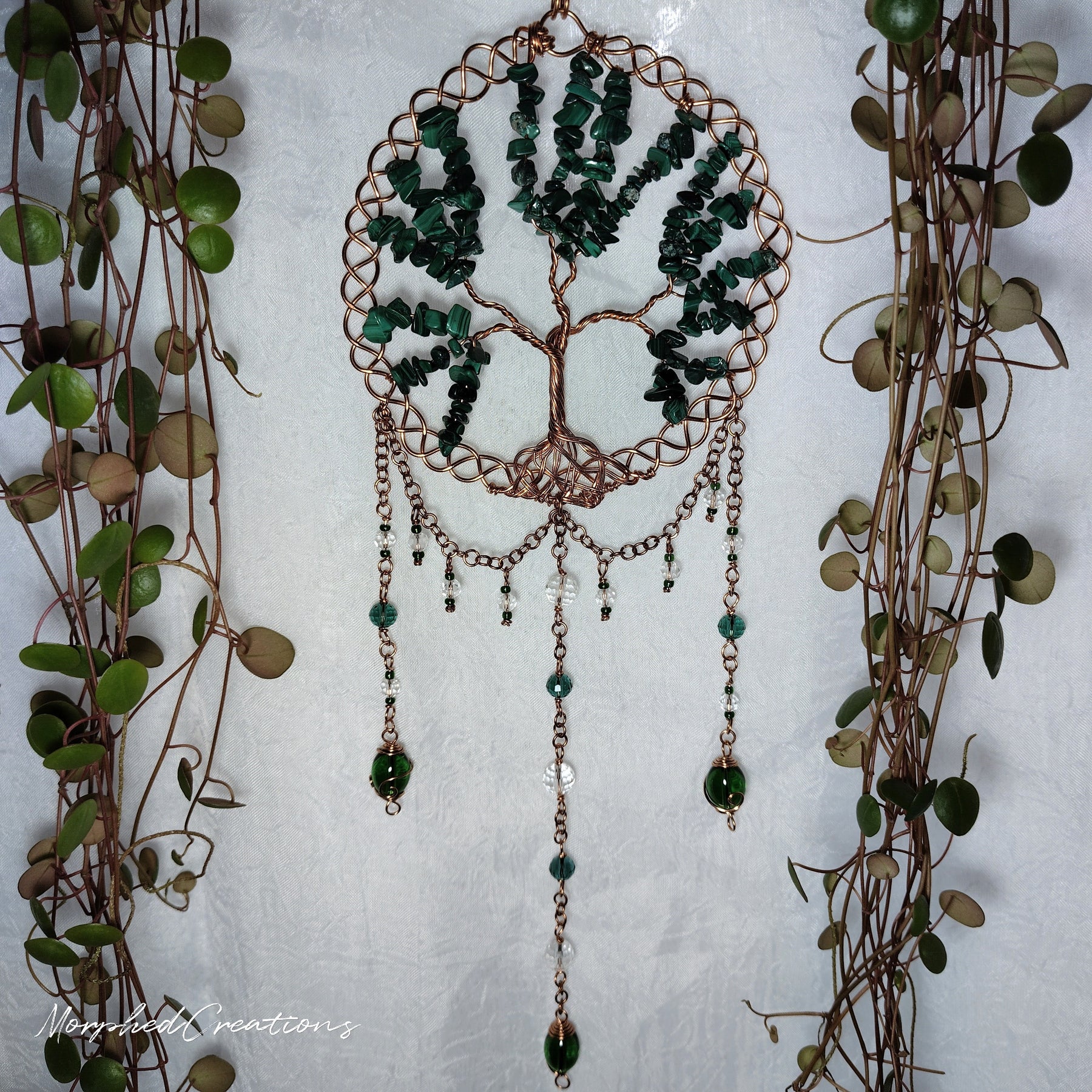 Celtic Tree of Life with Jade Chips