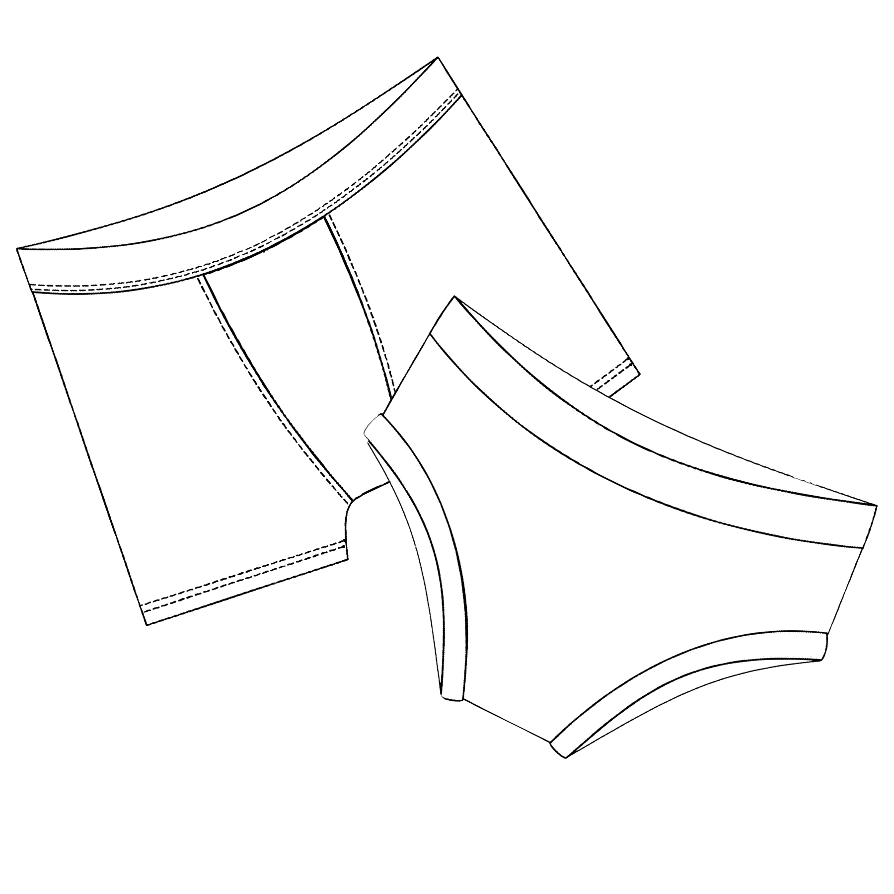Fun animal organic underpants for kids sizes 1 to 12
