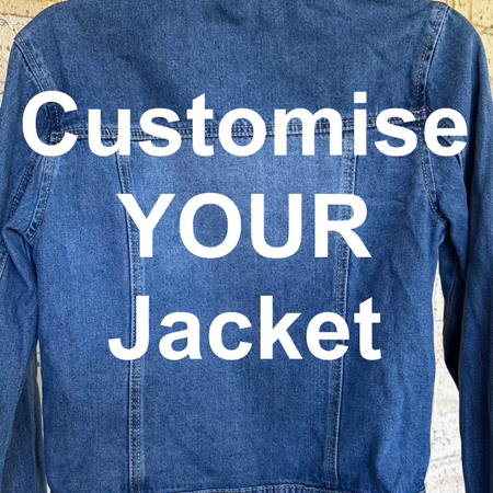 Custom Designed Hand-painted Denim Jackets by Michelle Springett
