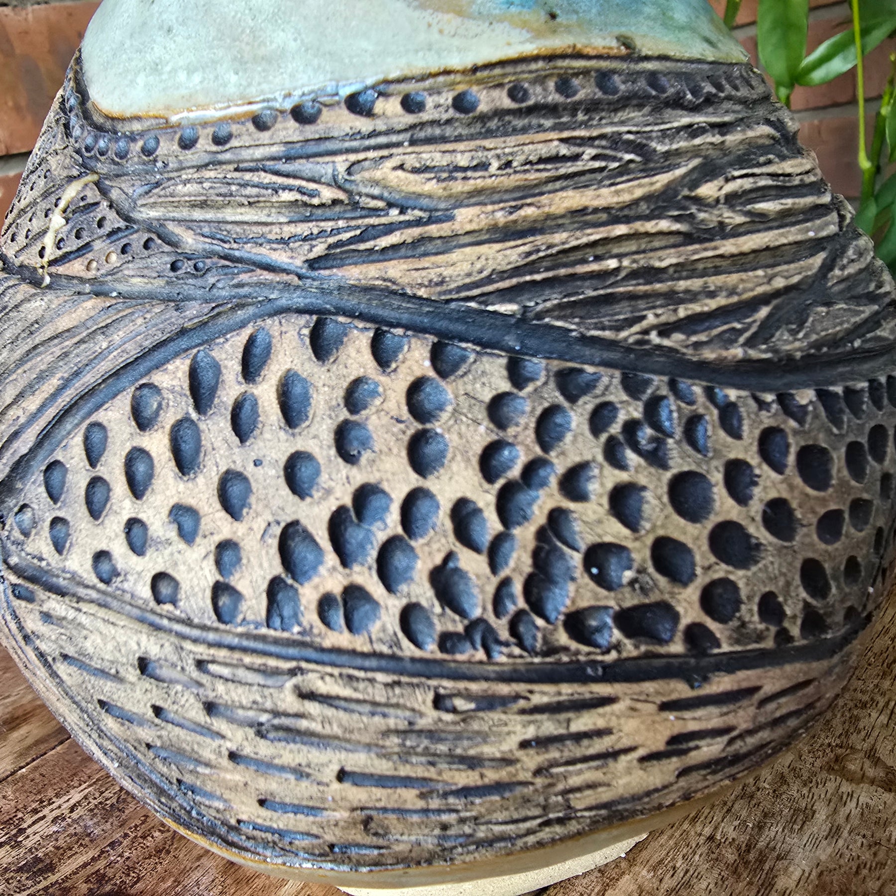 Carved vase