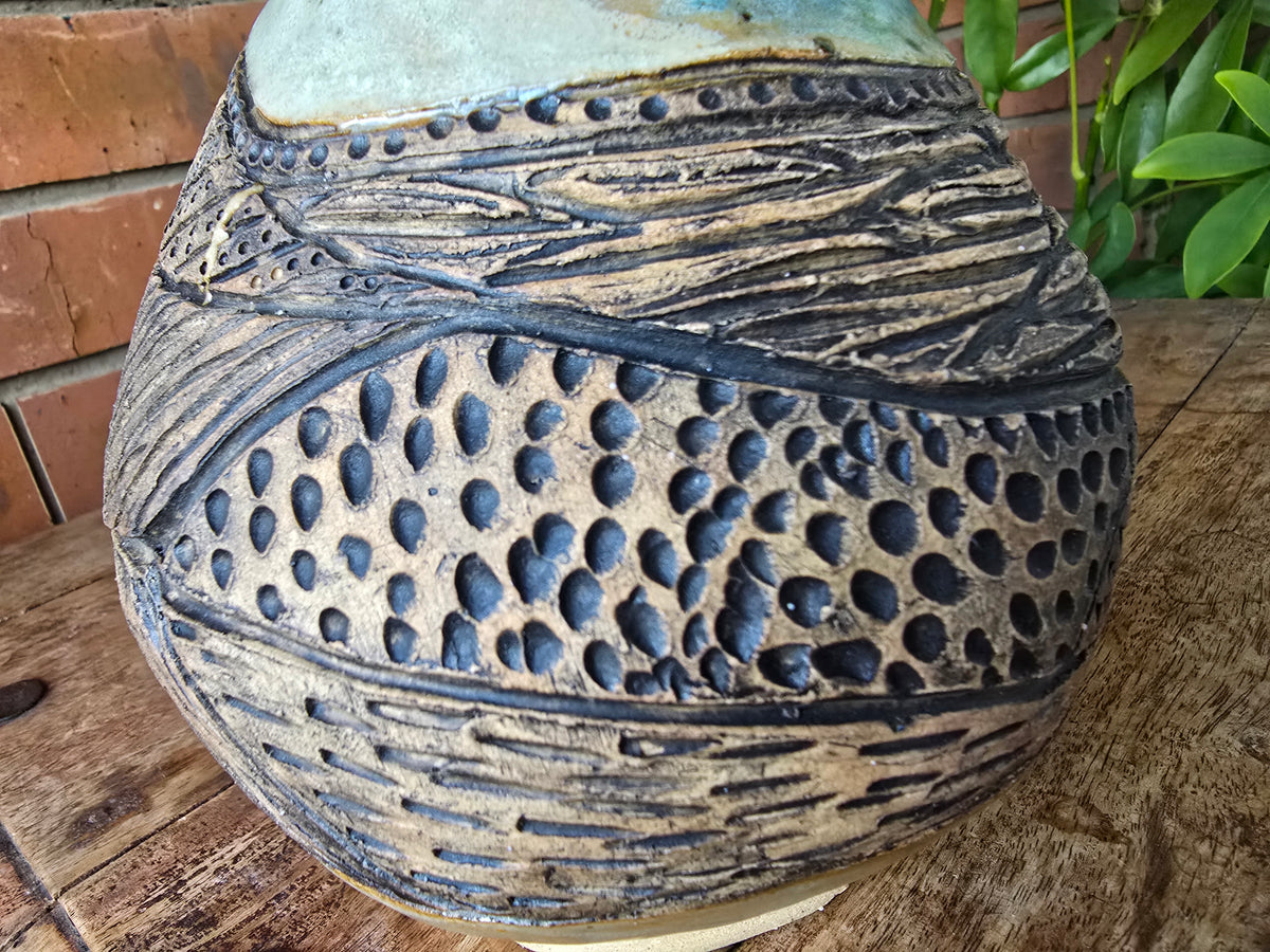 Carved vase