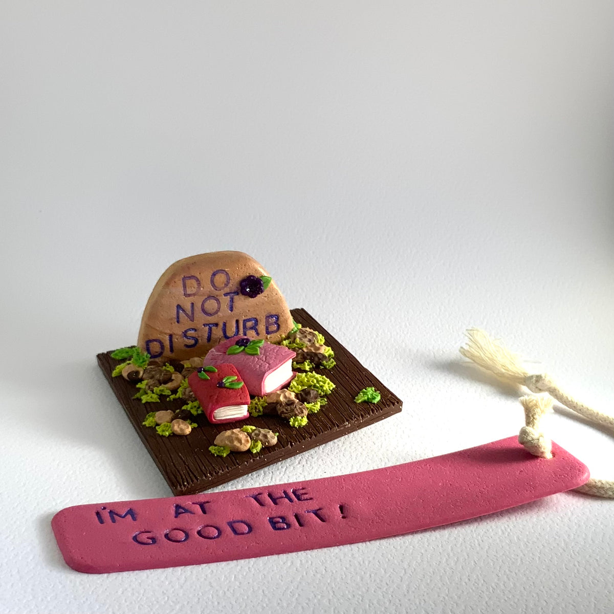 DEAD CUTE: Do Not Disturb | Handmade Gothic Reading Scene & Bookmark Gift Set