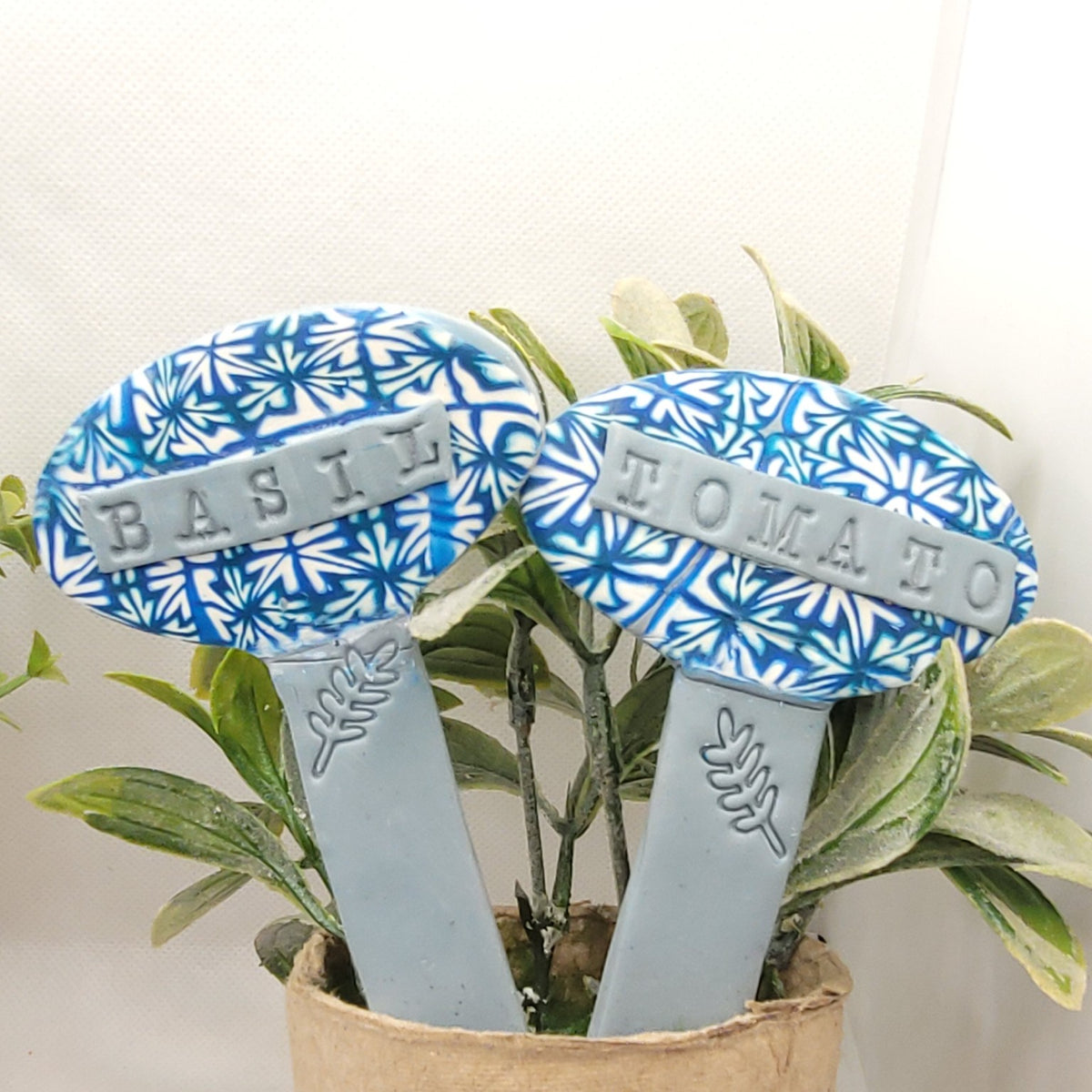 Personalised Polymer Clay Garden Markers