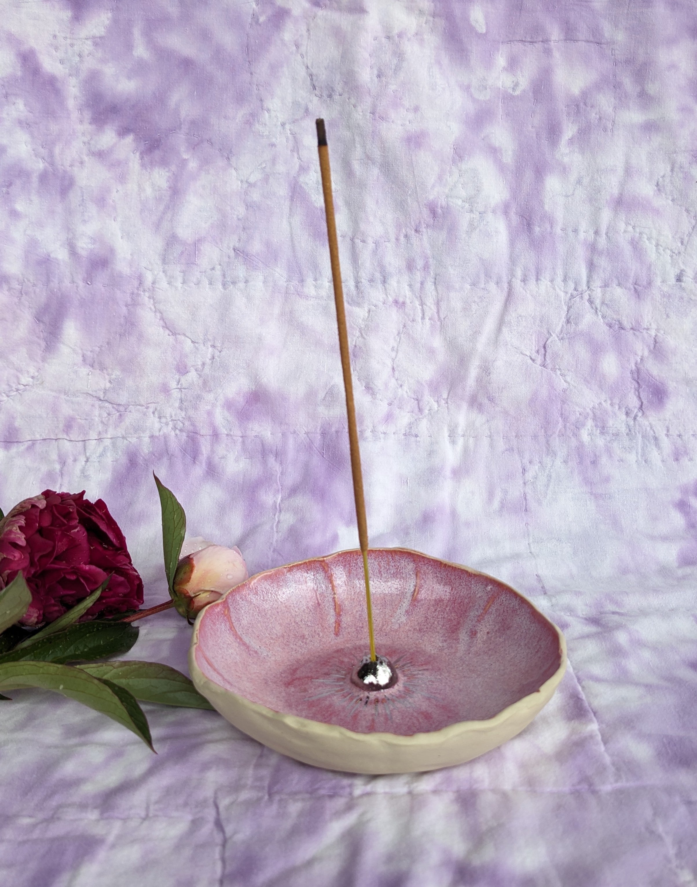 Ceramic Raspberry Insence Holder