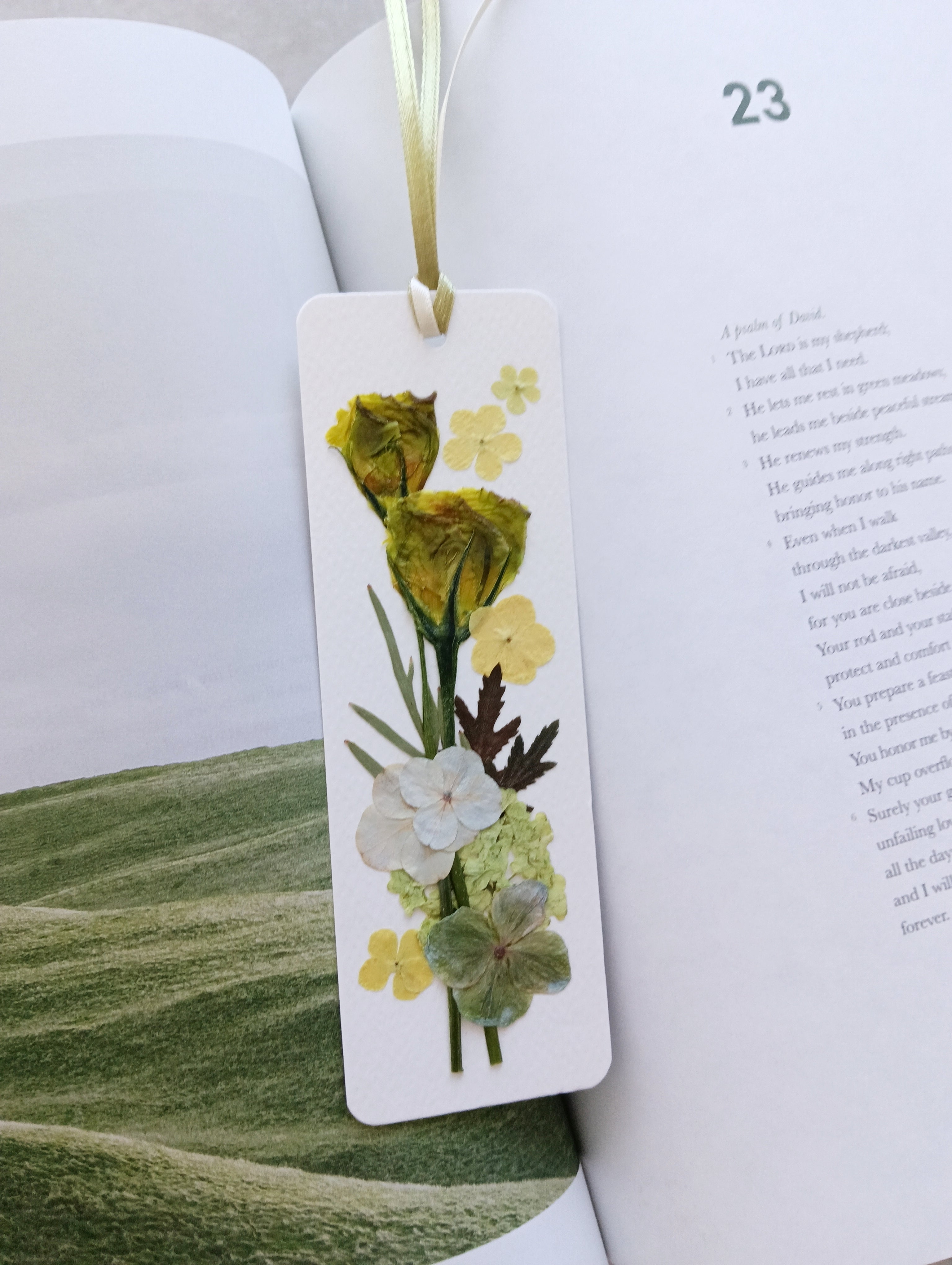Pressed Flower Bookmark