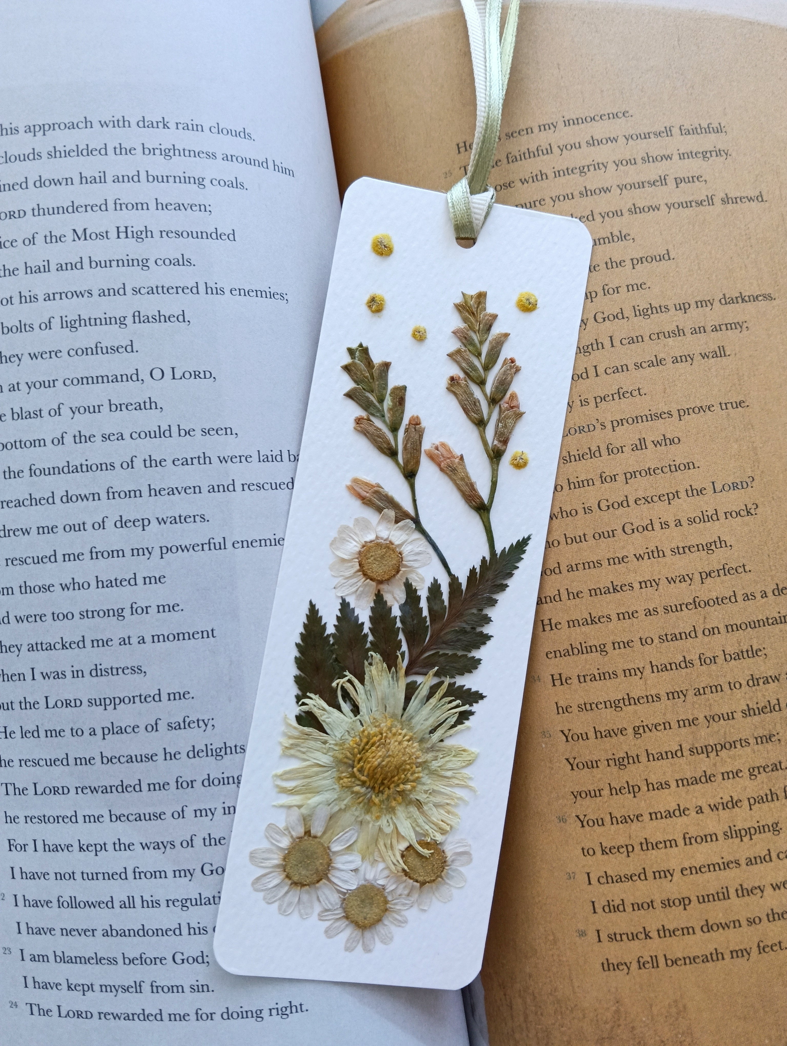 Pressed Flower Bookmark