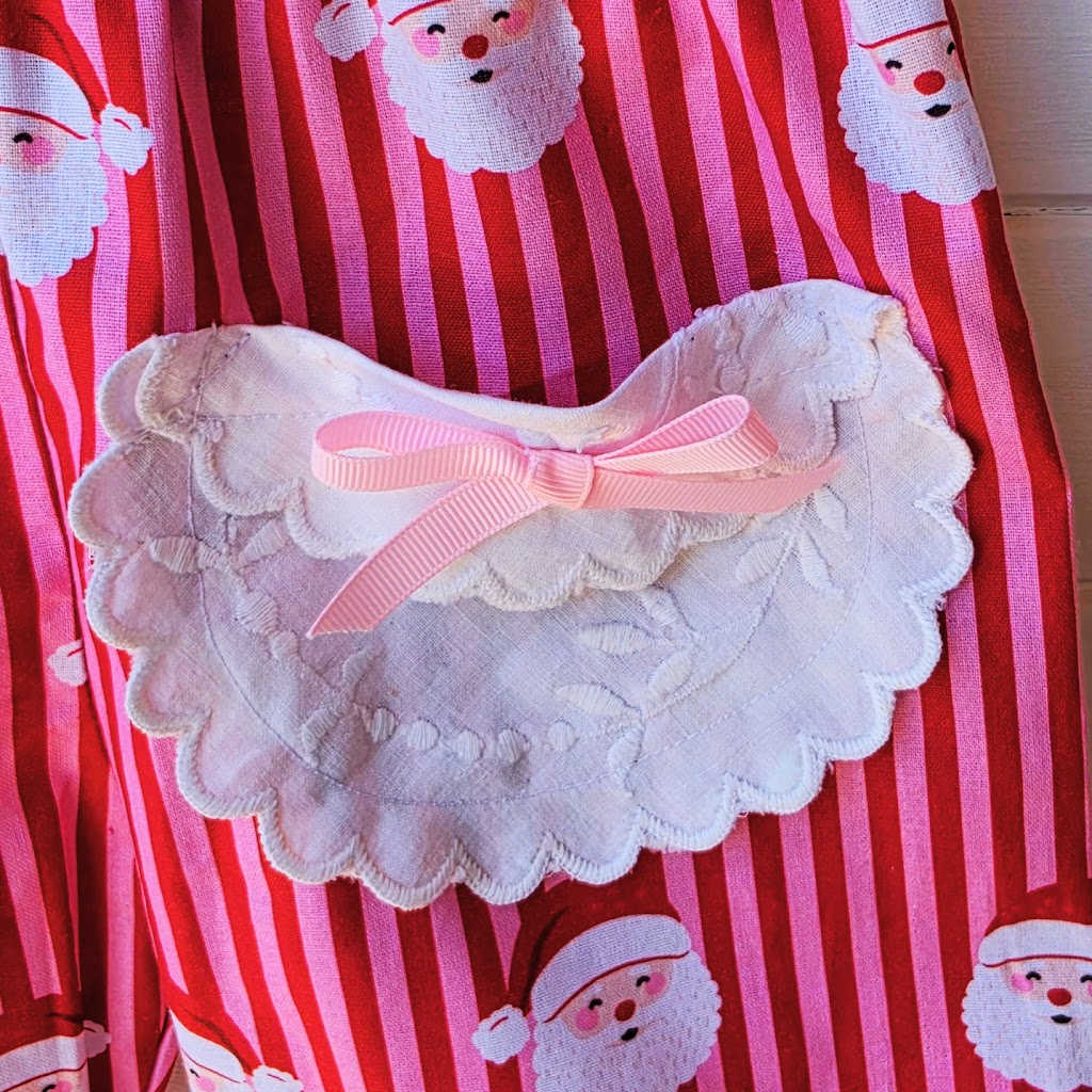 Pink & Red Santa Christmas Shorts – Size 1-2 Years