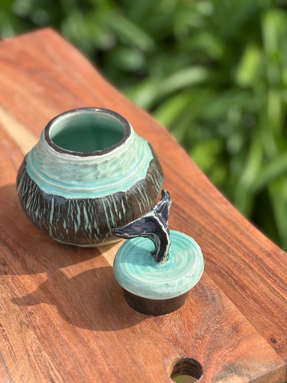 Whale Pot - Ceramic Sculptural Lidded Pot