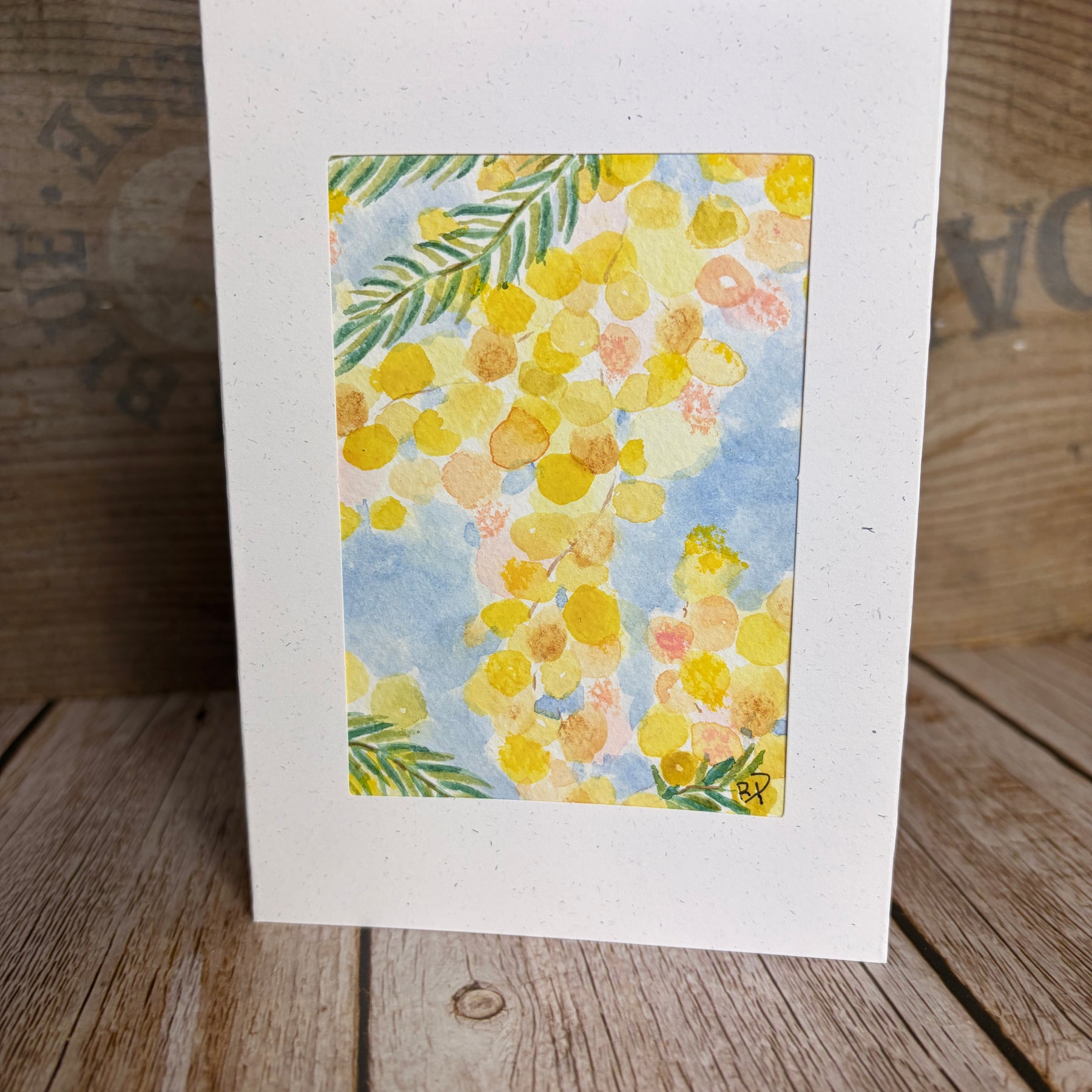 Original Hand-Painted Greeting Card I Wattle Collection