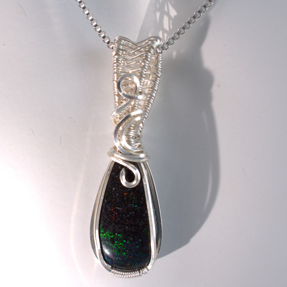 Opal Skies, Australian Fairy Opal Pendant - October Birthstone