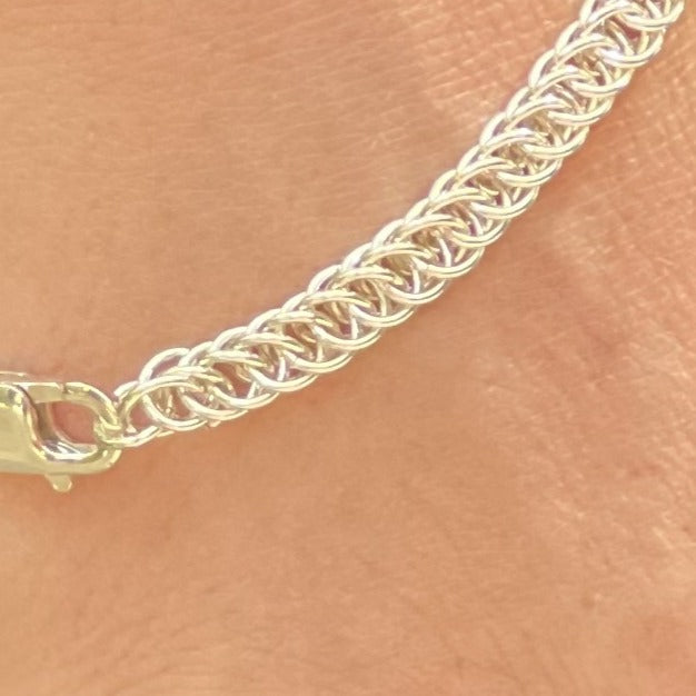 Sterling Silver Bracelet -"Snake"