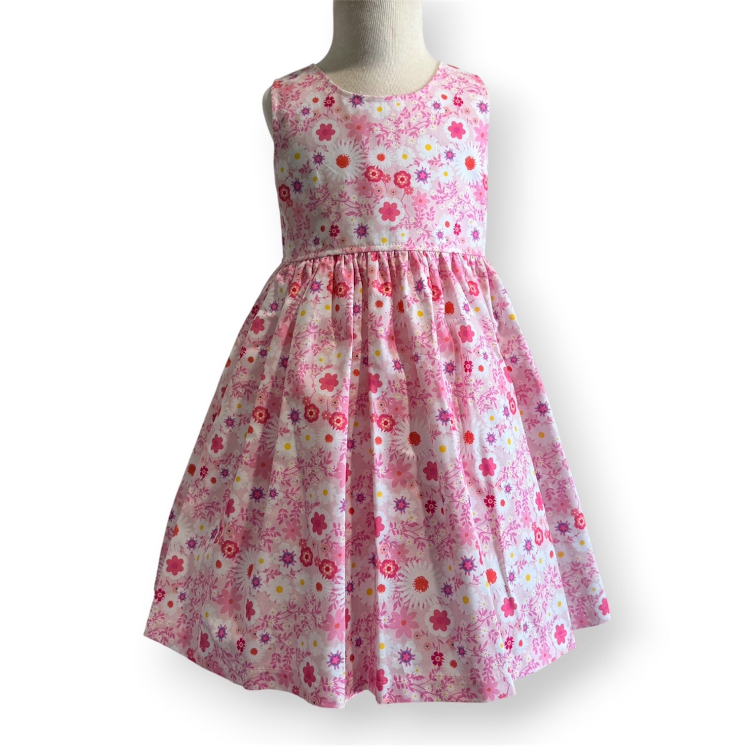 Pink Daisy Sundress - SIZES 1, 4, 5 & 6