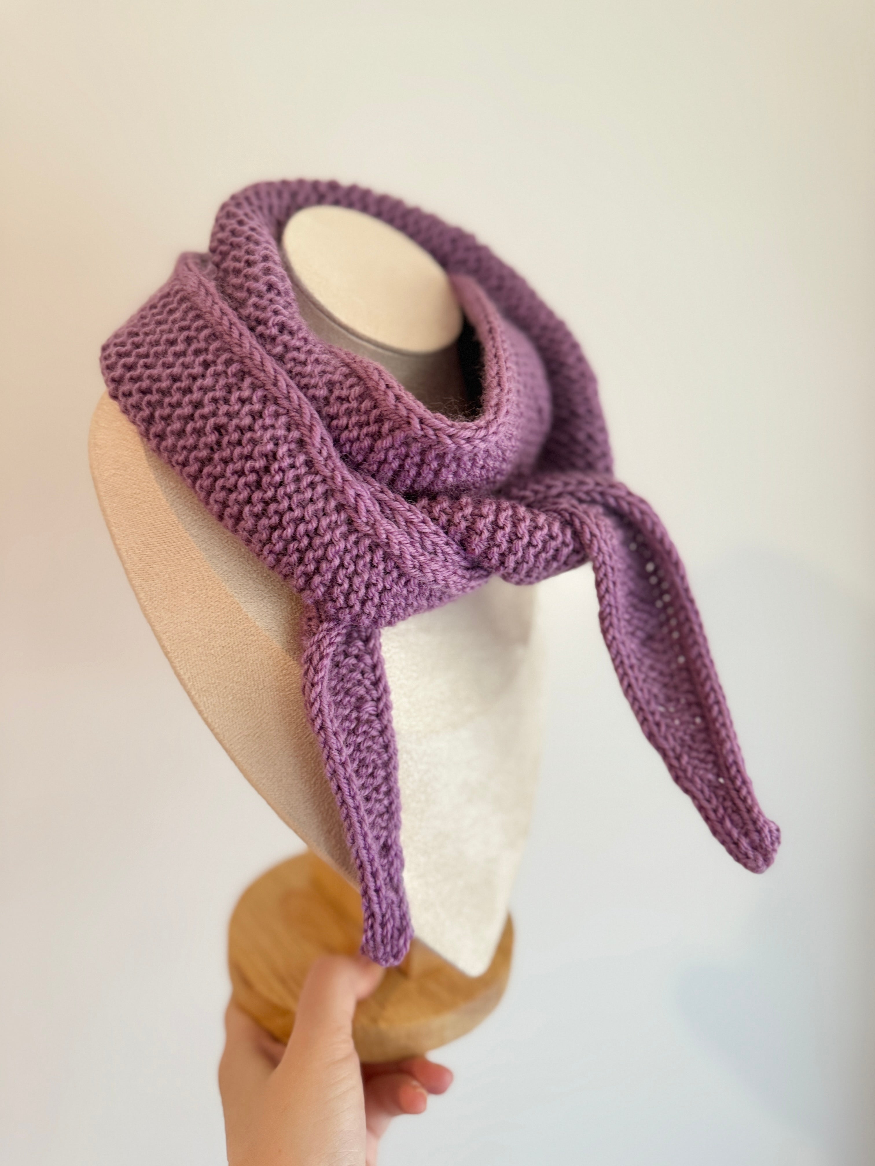 Sophie scarf in mulberry purple
