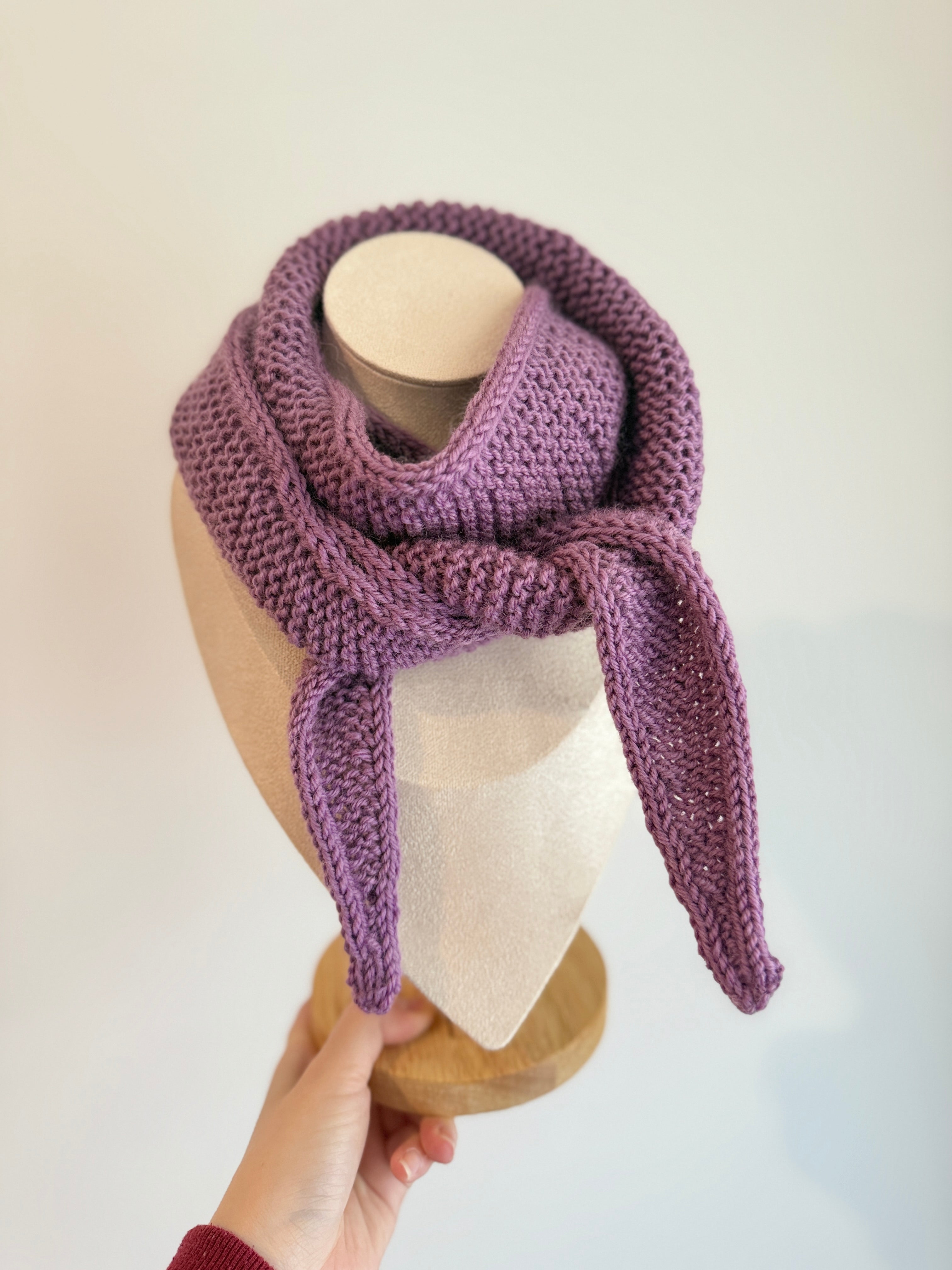 Sophie scarf in mulberry purple