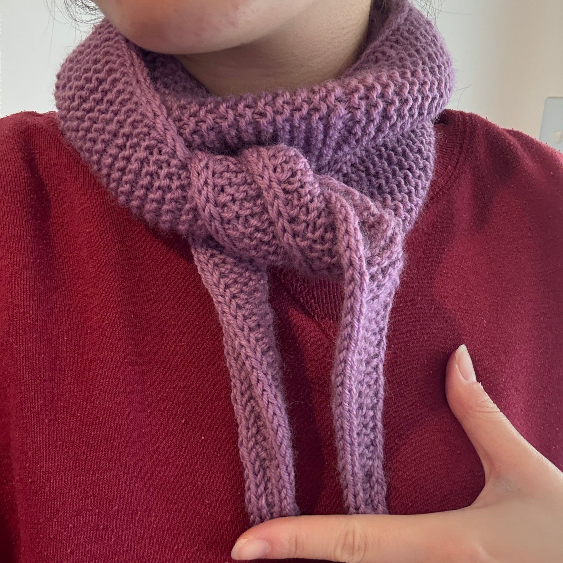 Sophie scarf in mulberry purple