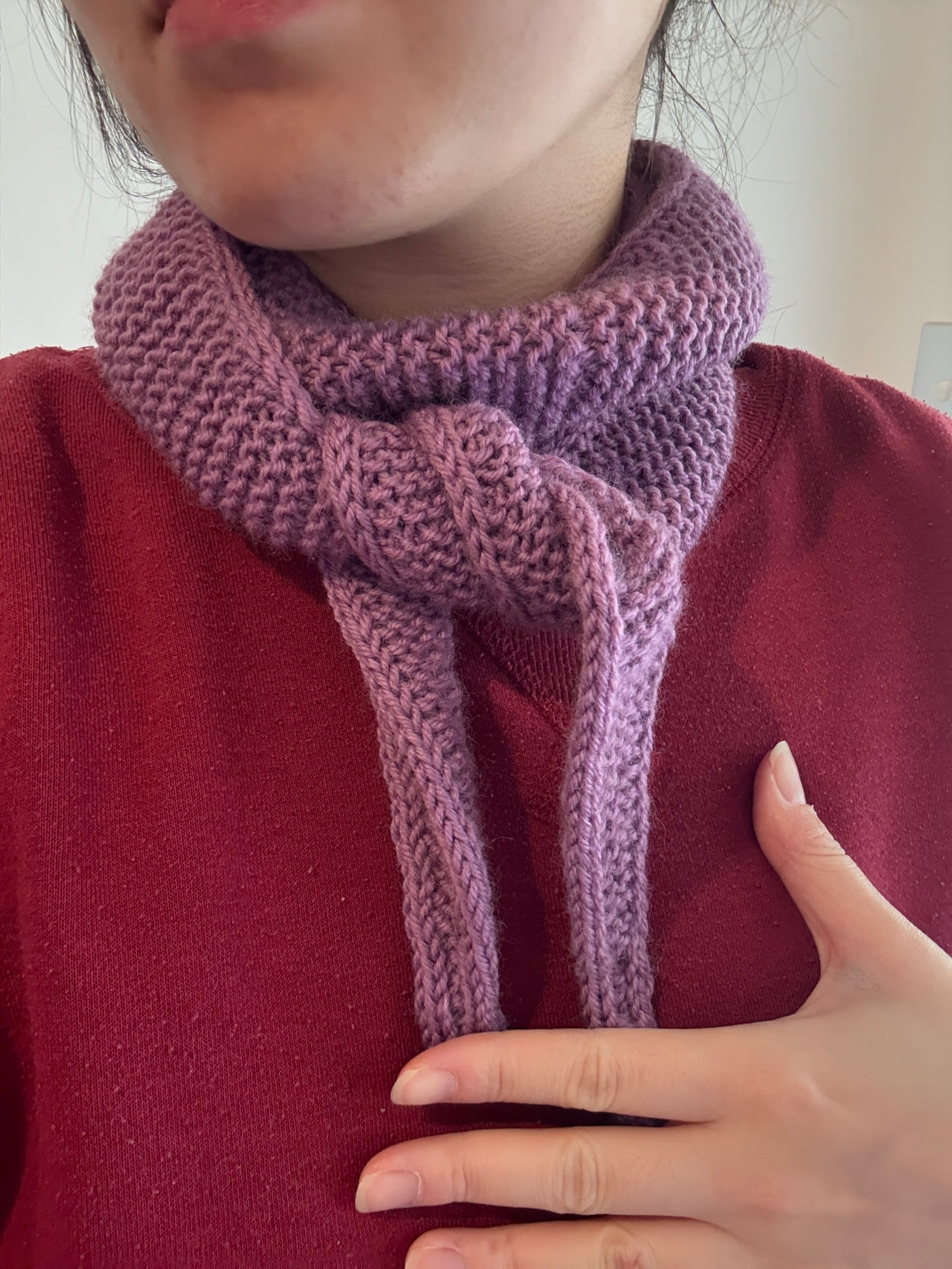Sophie scarf in mulberry purple